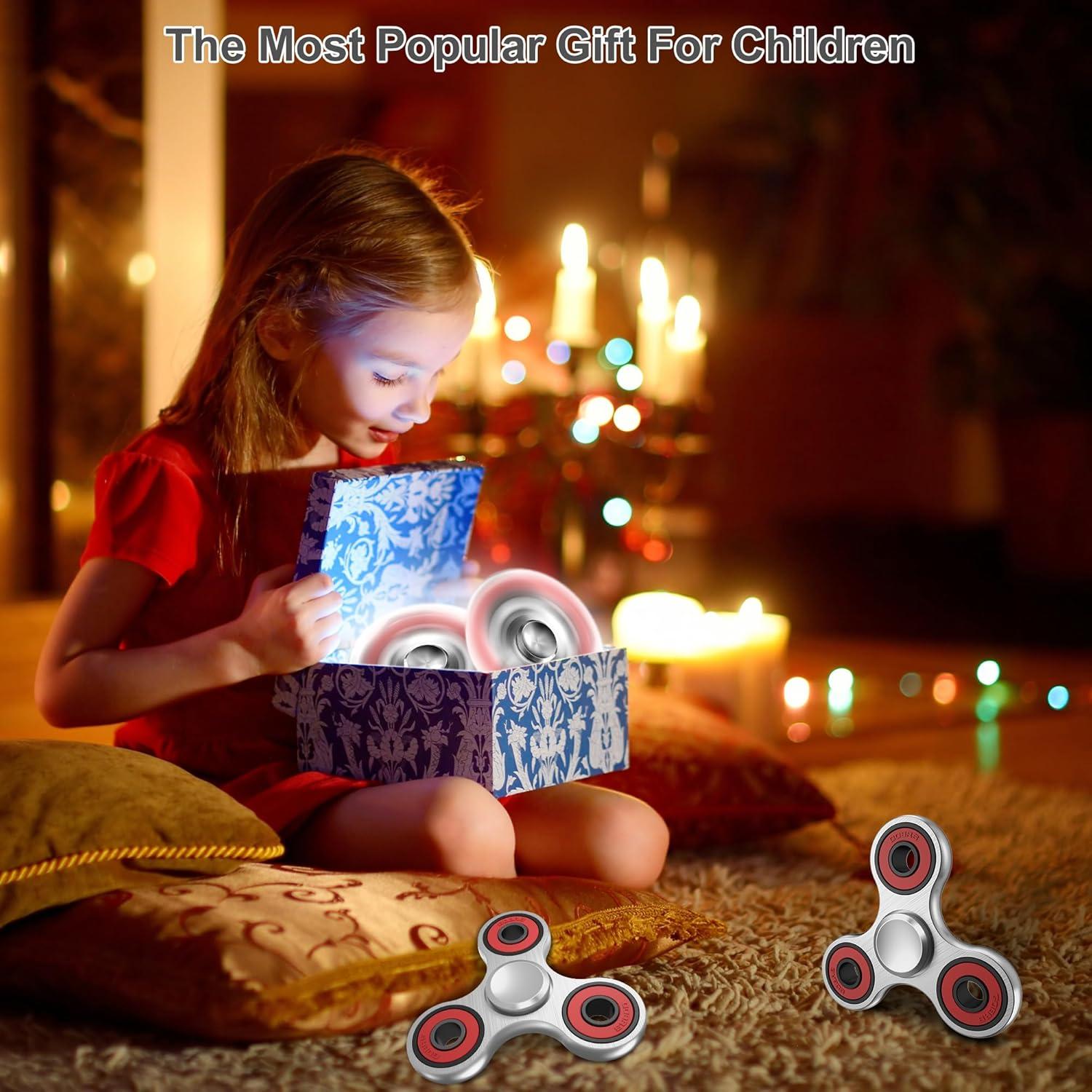 Spinner Fidget ATESSON Metal Z-Plata Alivio Estrés 7.29cm