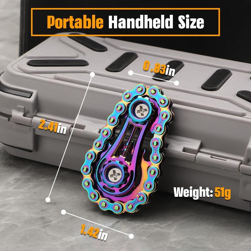 Spinner de Cadena de Bicicleta LNCOJOLM Multicolor Antiestrés