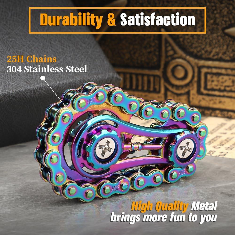 Spinner de Cadena de Bicicleta LNCOJOLM Multicolor Antiestrés