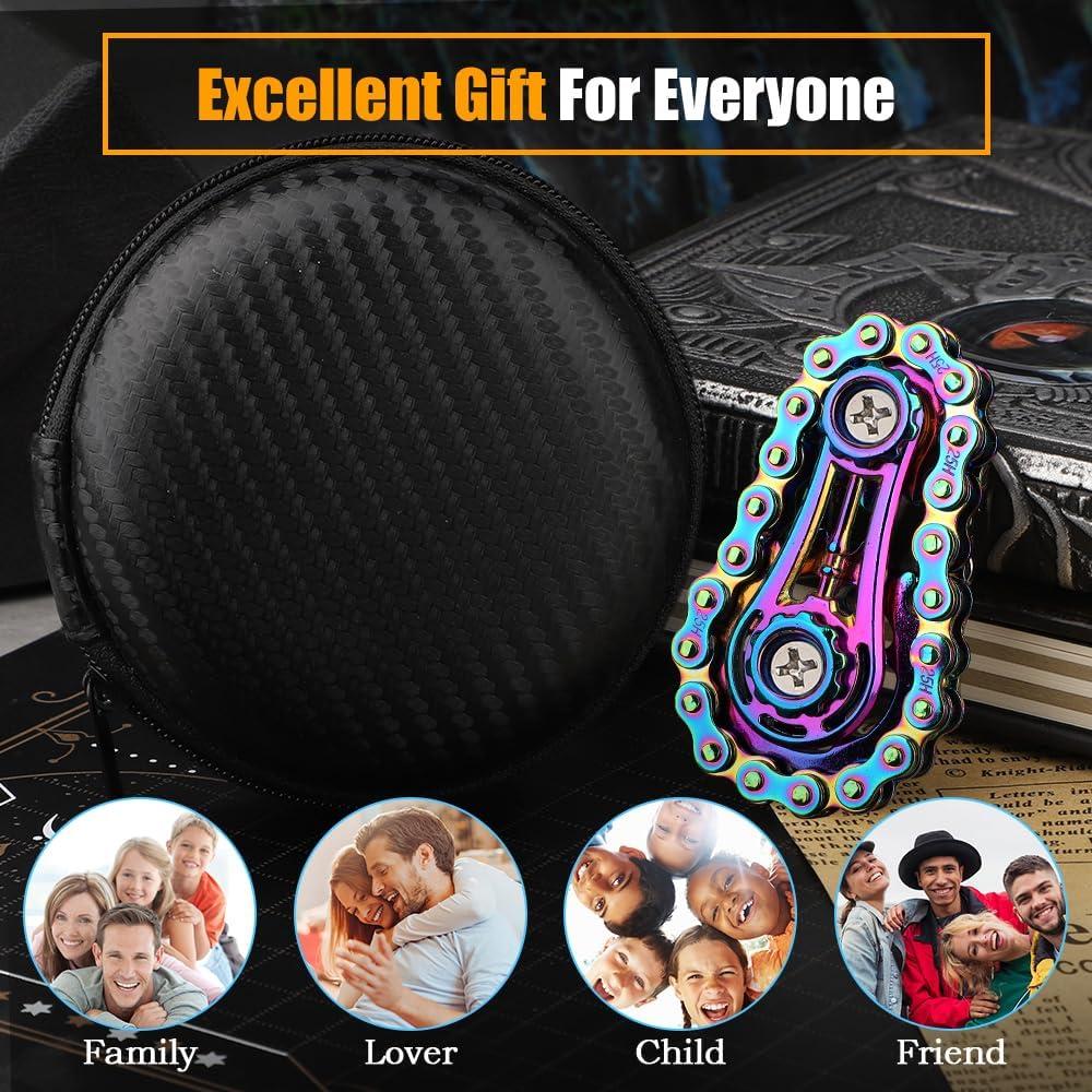 Spinner de Cadena de Bicicleta LNCOJOLM Multicolor Antiestrés