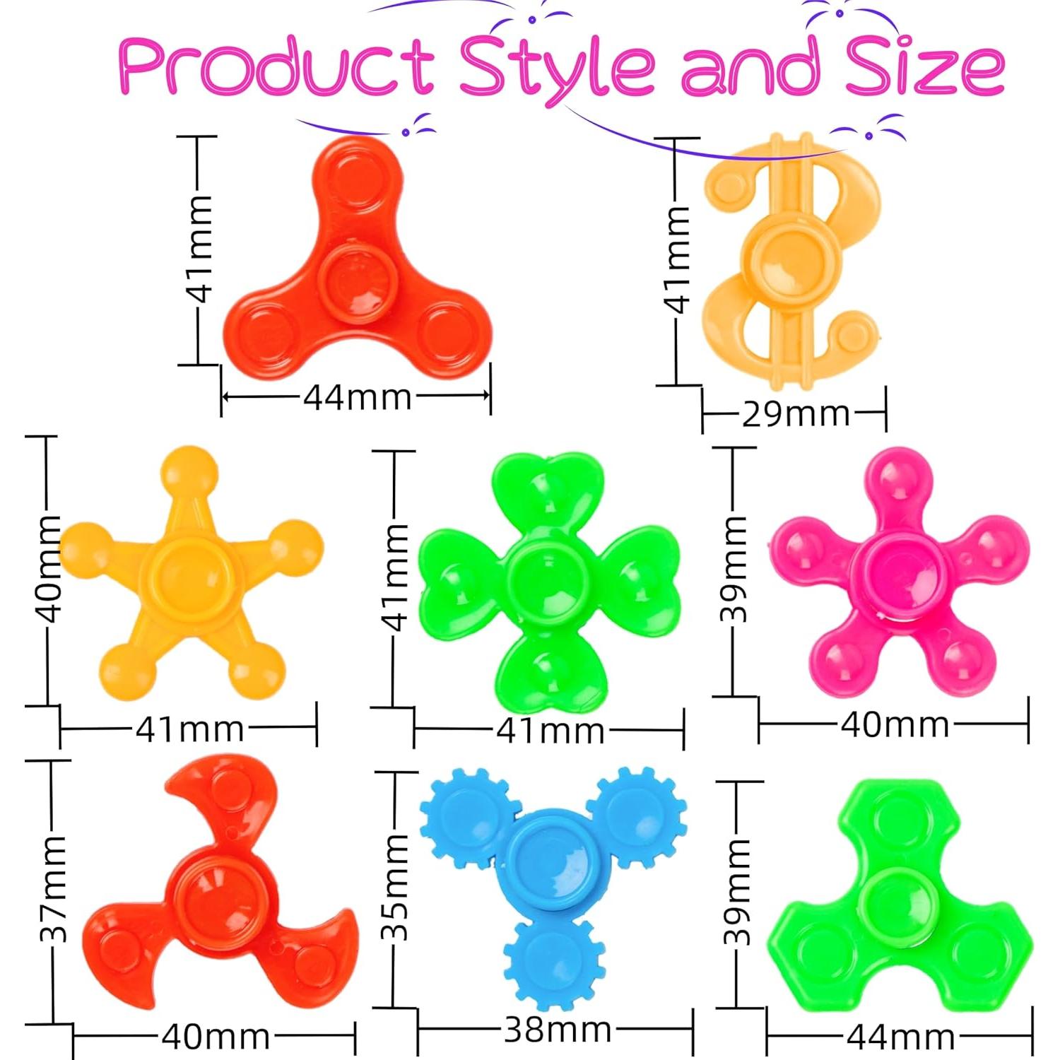 Paquete de 100 Mini Spinners Antiestrés Desyeryamimi