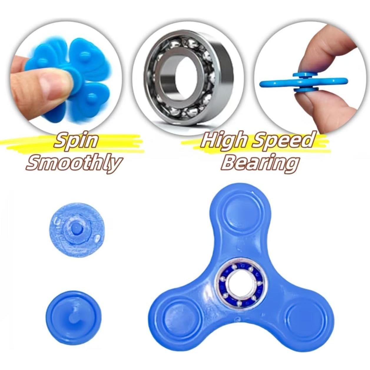 Paquete de 100 Mini Spinners Antiestrés Desyeryamimi