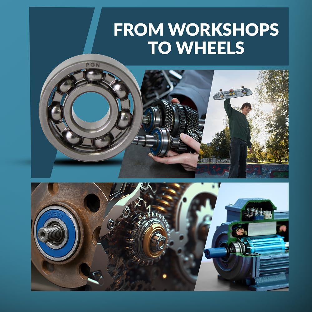 Rodamientos Fidget Spinner PGN 608 Acero Cromado 10 Piezas