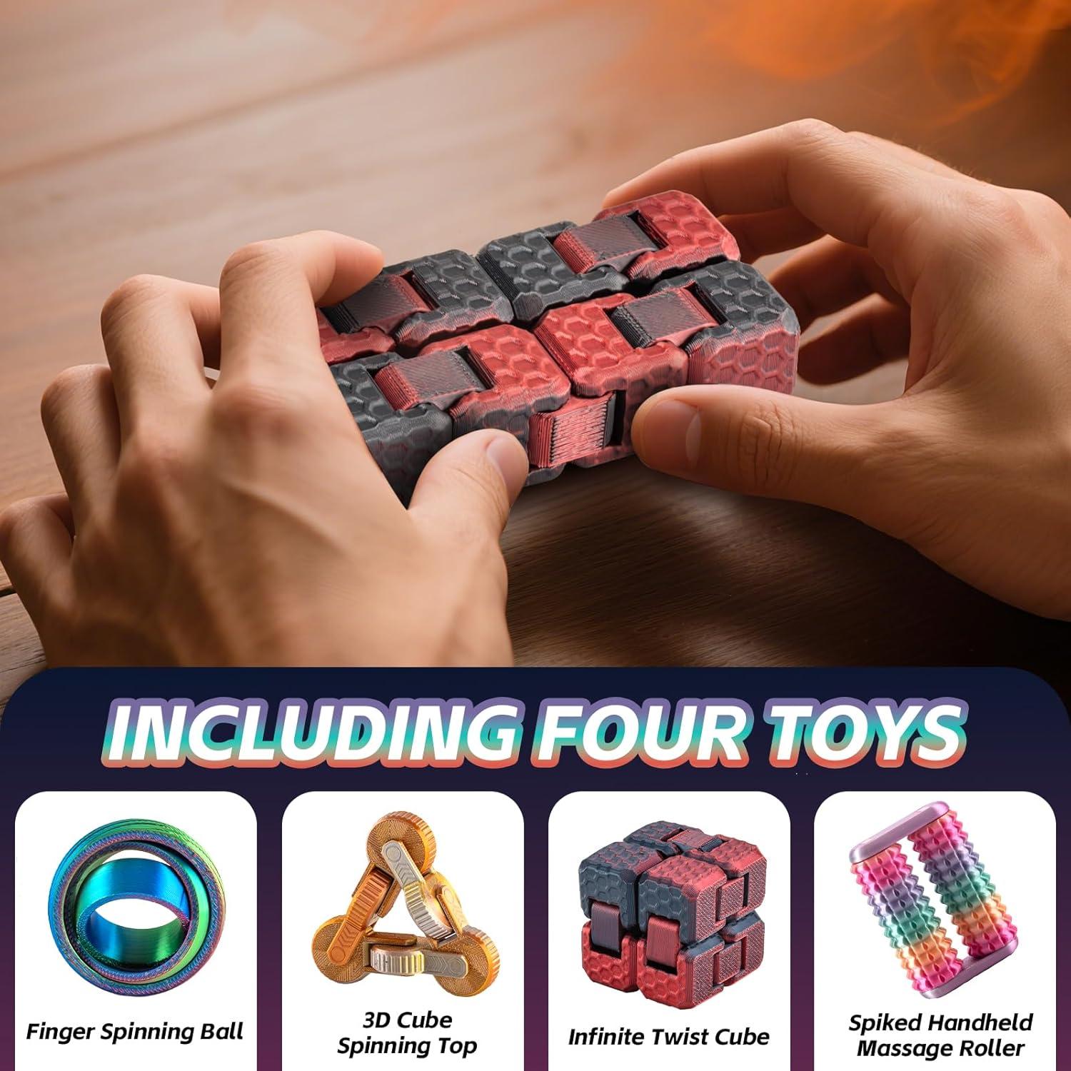 Set de Juguetes Antiestrés JOYBLI 4 en 1 para Adultos y Niños