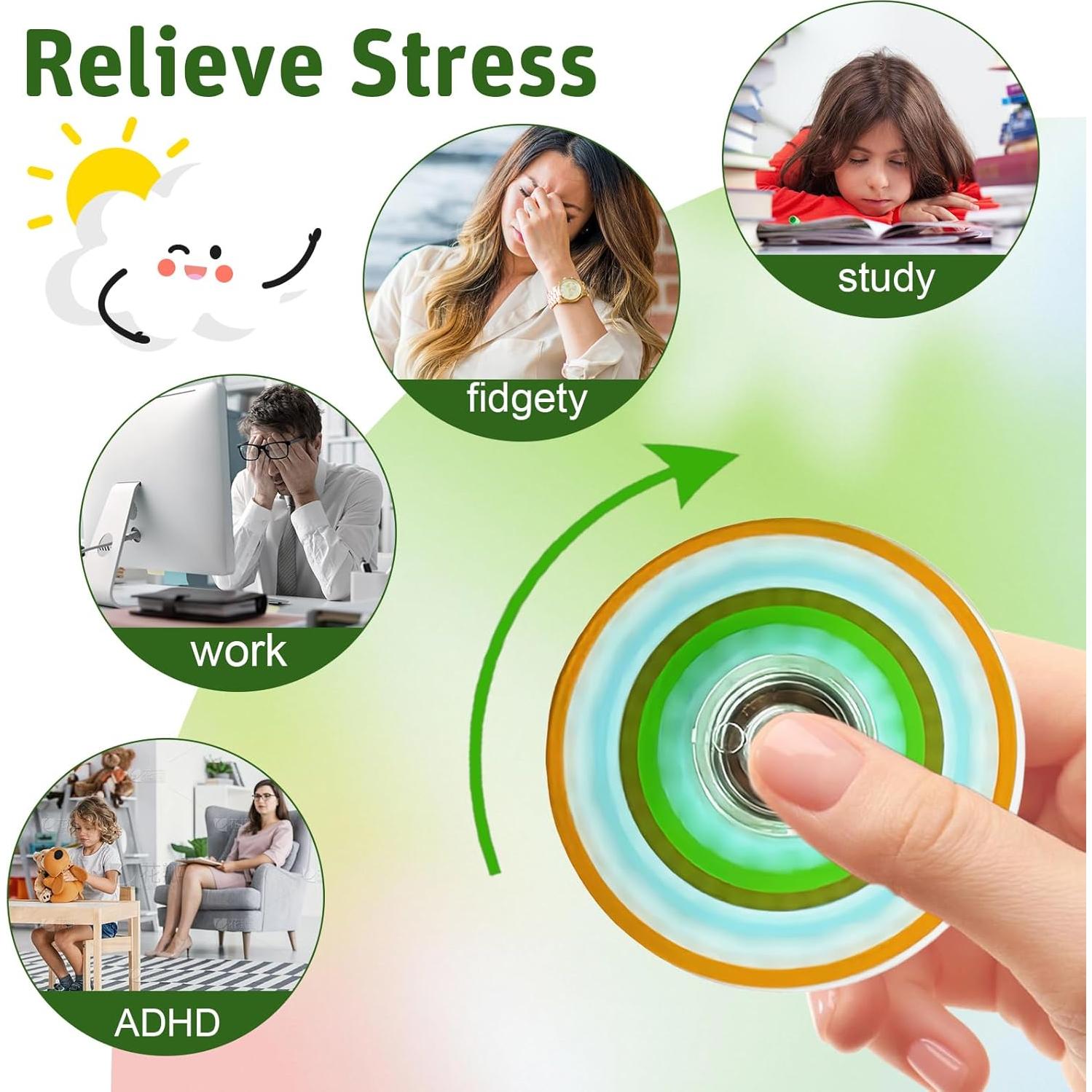 Paquete de 30 Juguetes Antiestrés Spinner EUXAYCZQ para Niños