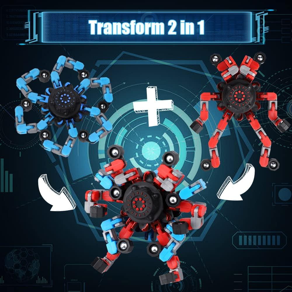 15PCS Juguete Robot Fidget Spinner Genérico Transformable