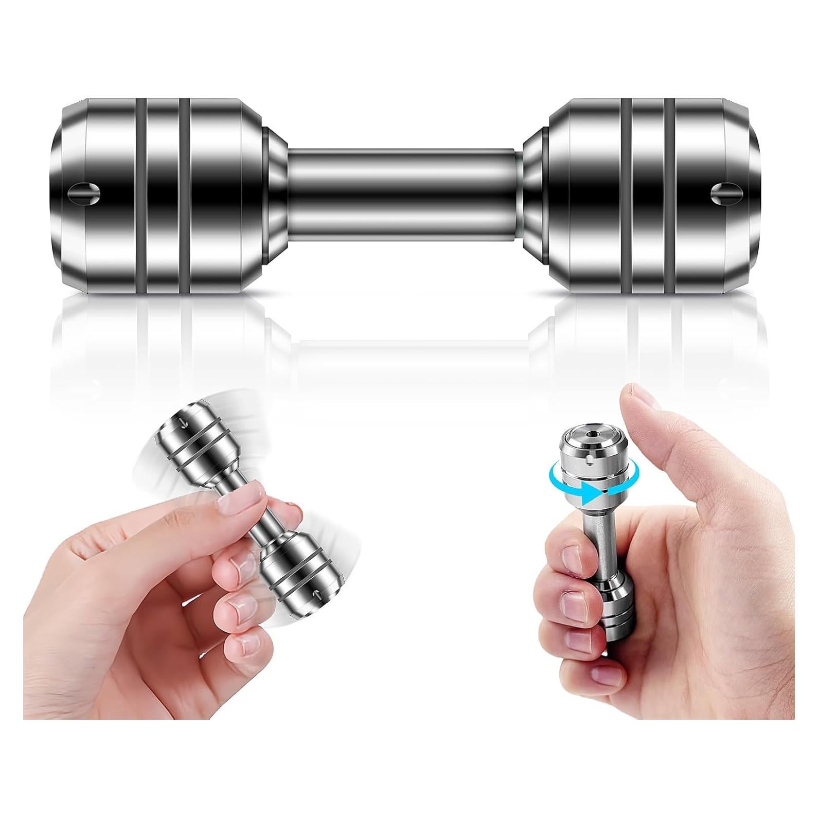 Mancuernas Antiestrés Metálicas QETRABONE 2 en 1 para Adultos