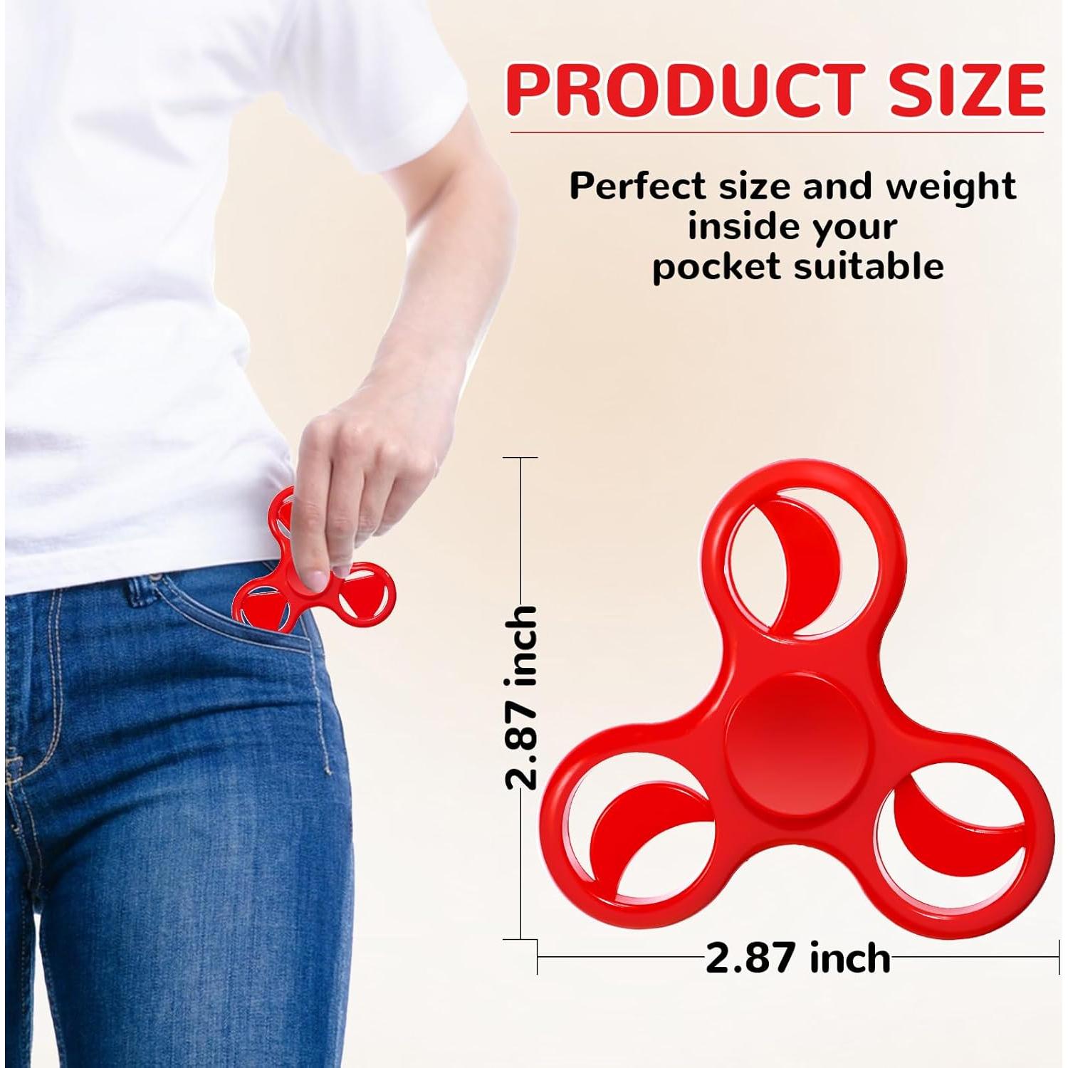 Paquete de 24 Juguetes Fidget Spinner SCIONE para Niños