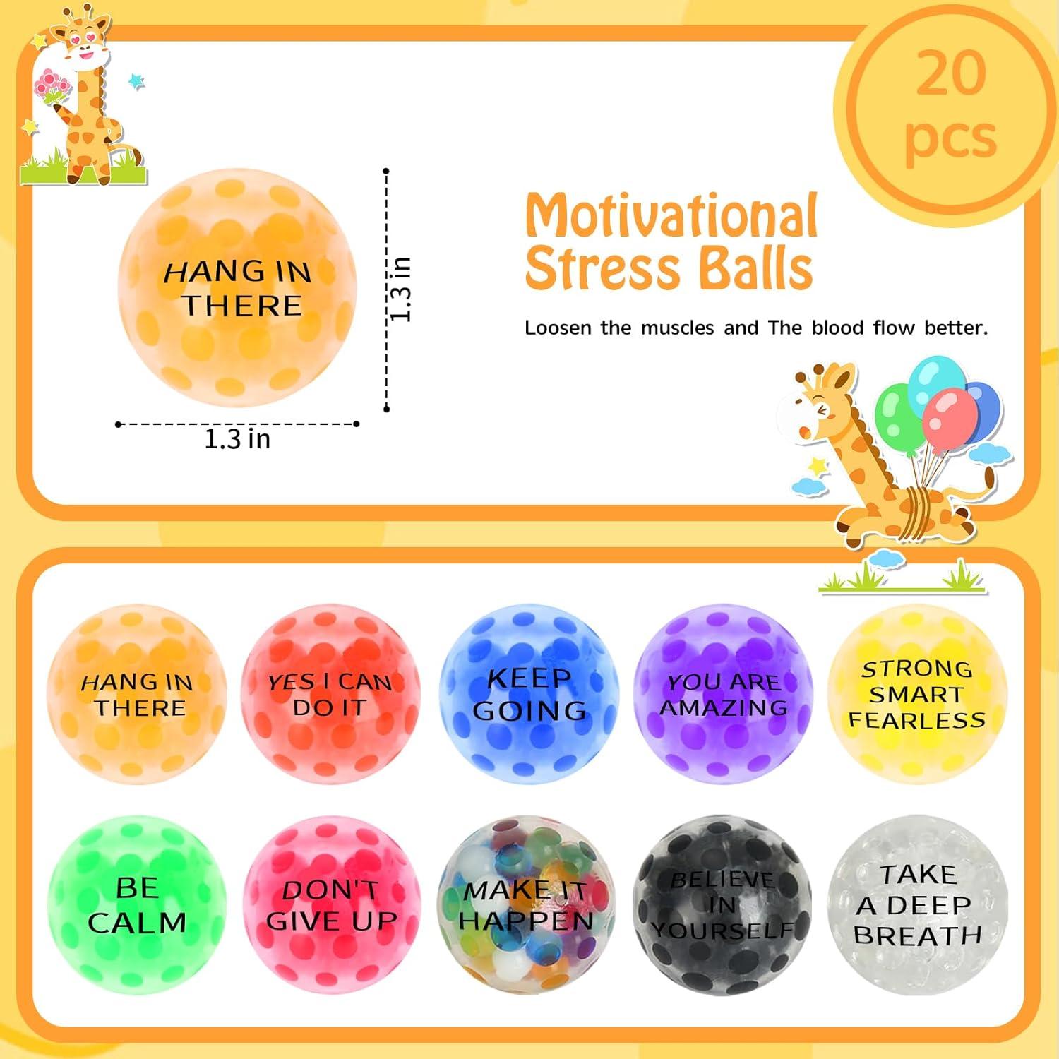 Paquete de 20 Bolas Antiestrés Mini Zanshan Coloridas