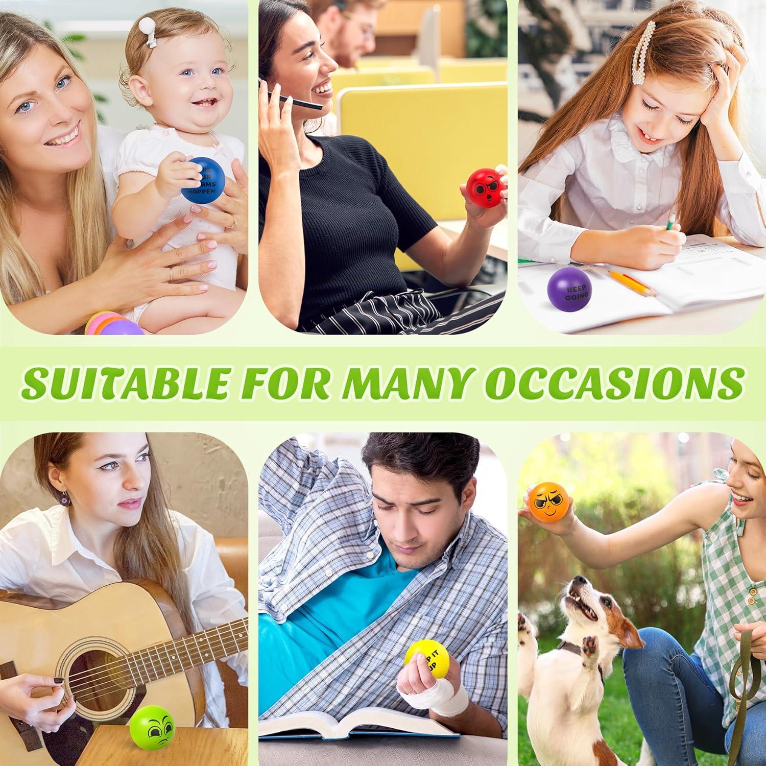 Set de 6 Pelotas de Estrés Motivacionales Homotte 6.3 cm