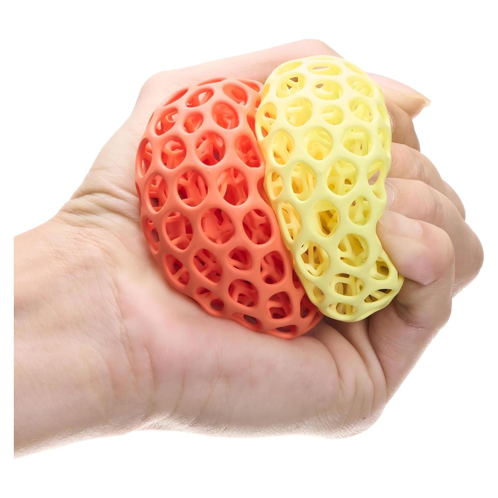 Pelota de Alivio de Estrés Almealyn Naranja 3D para Adultos