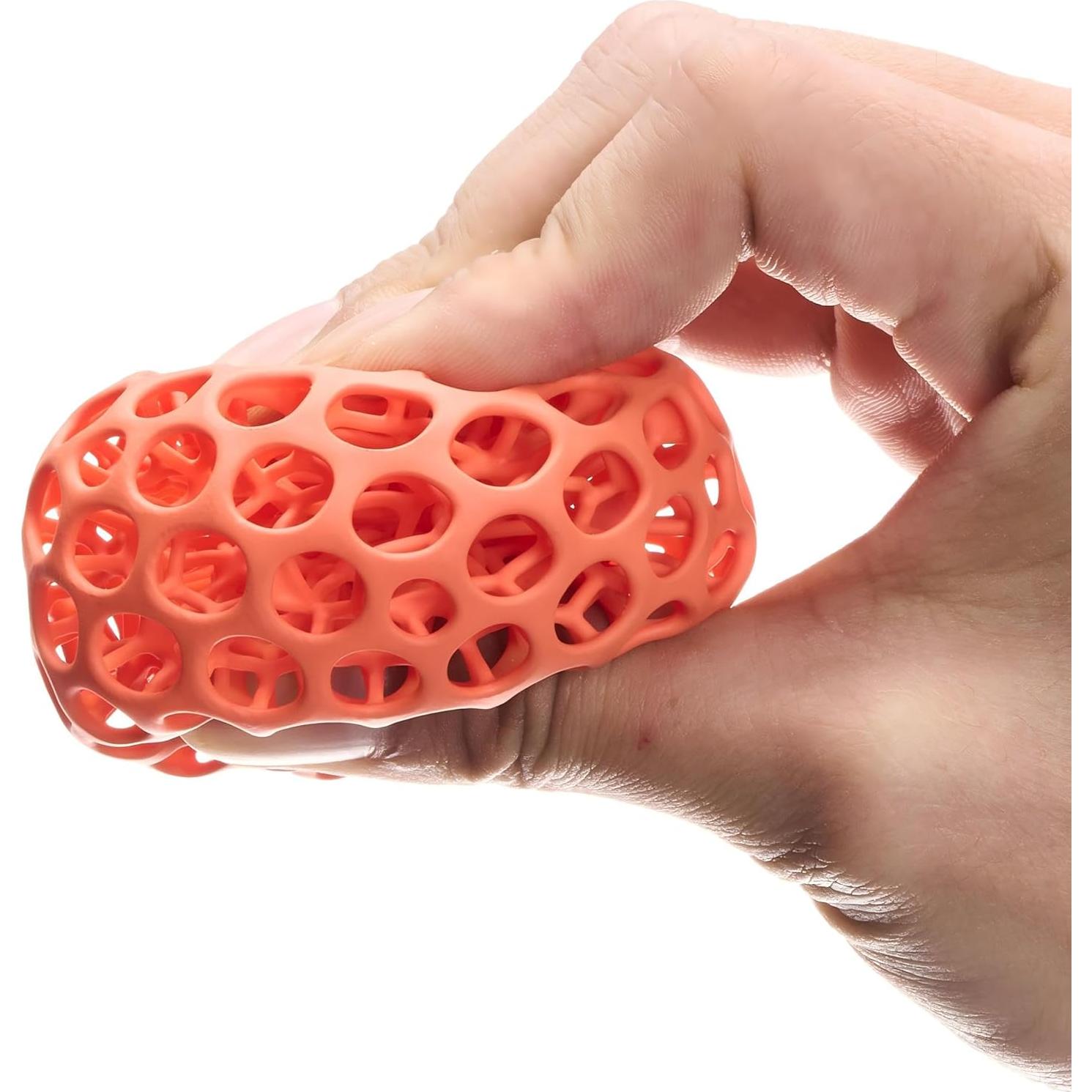 Pelota de Alivio de Estrés Almealyn Naranja 3D para Adultos