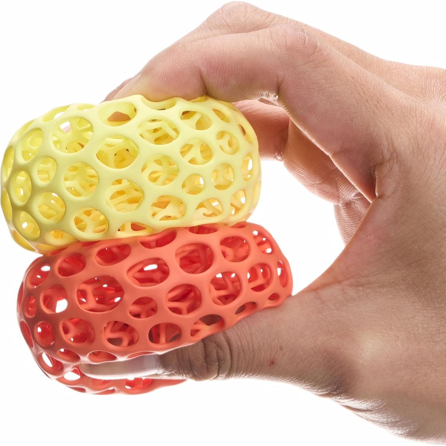 Pelota de Alivio de Estrés Almealyn Naranja 3D para Adultos