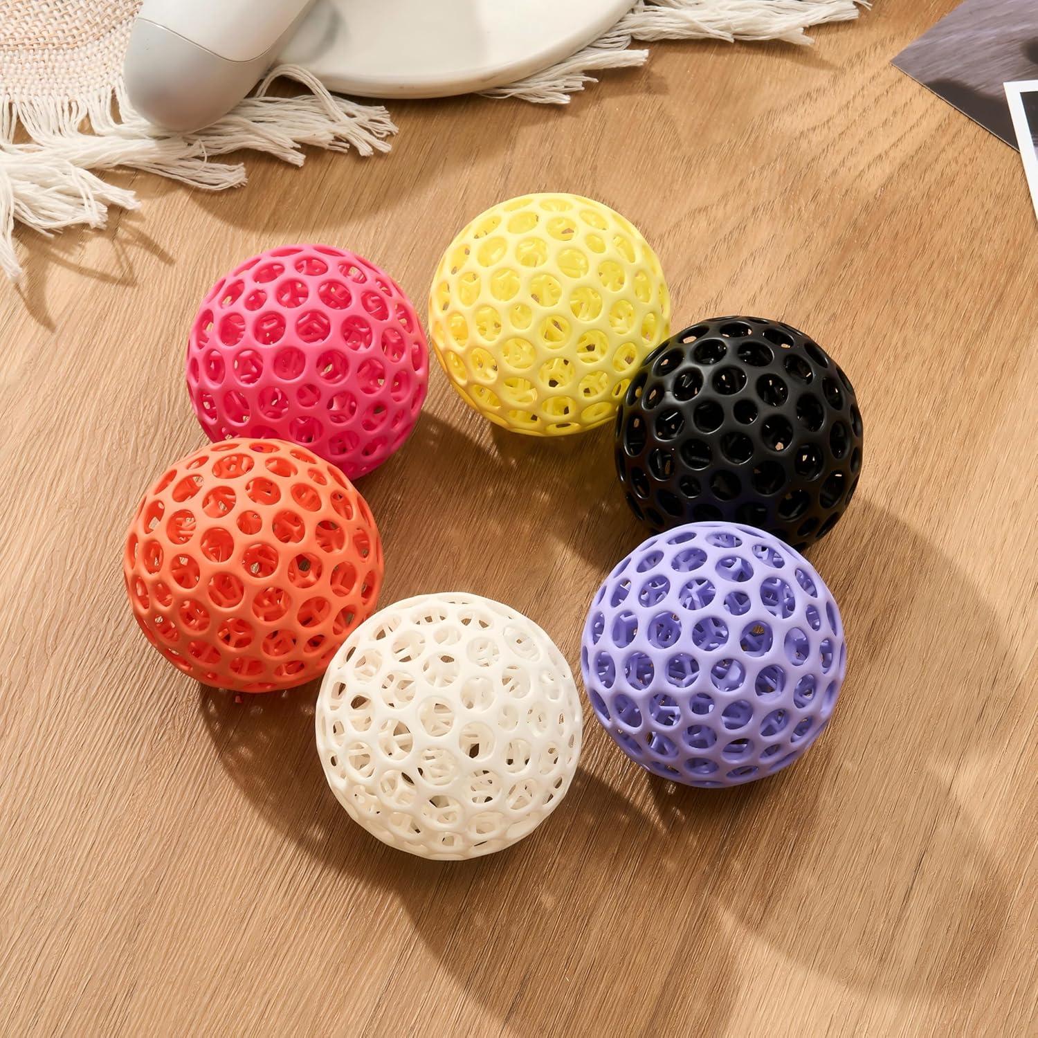 Pelota de Alivio de Estrés Almealyn Naranja 3D para Adultos