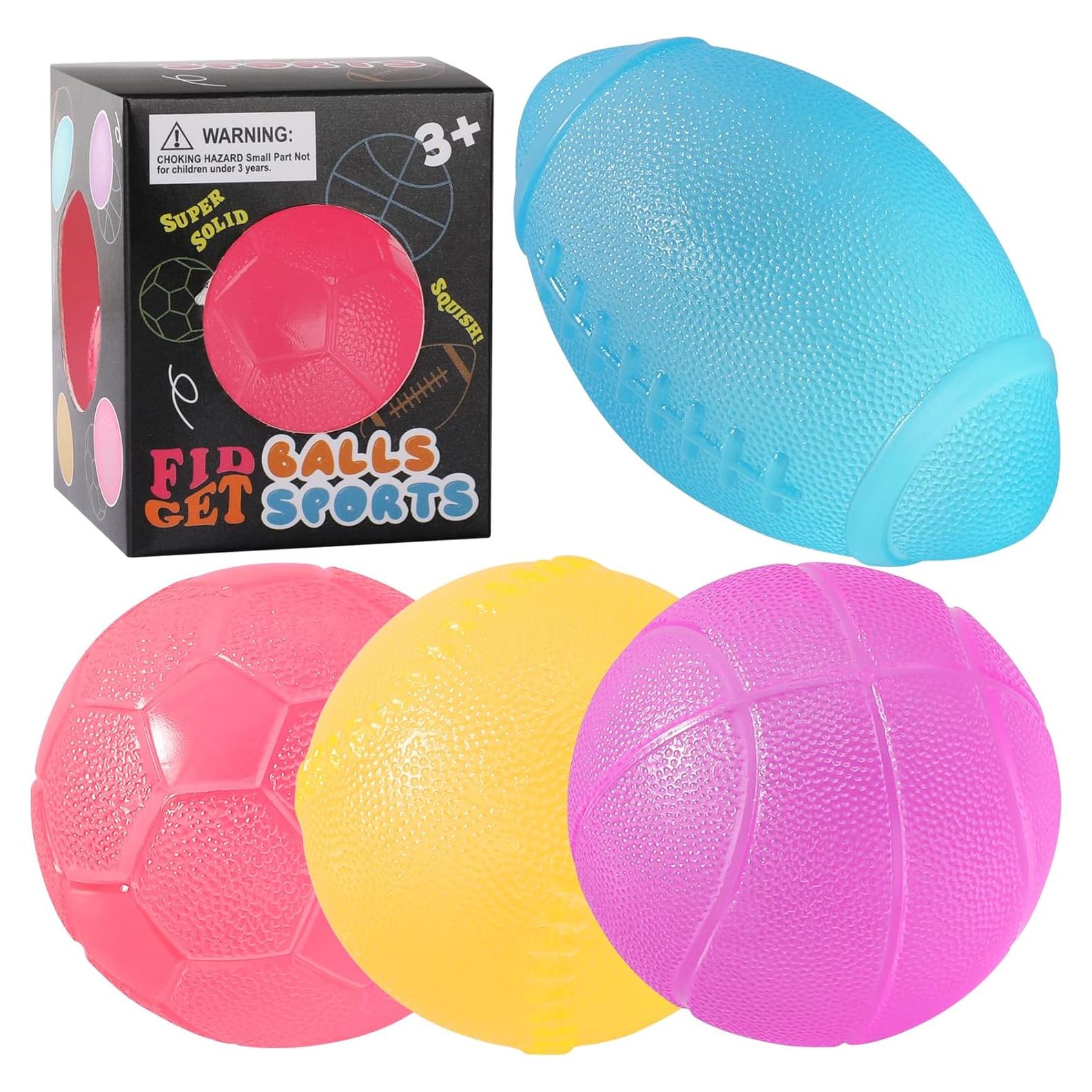 Pelotas Antiestrés Drephere - Paquete de 4 Juguetes Sensoriales