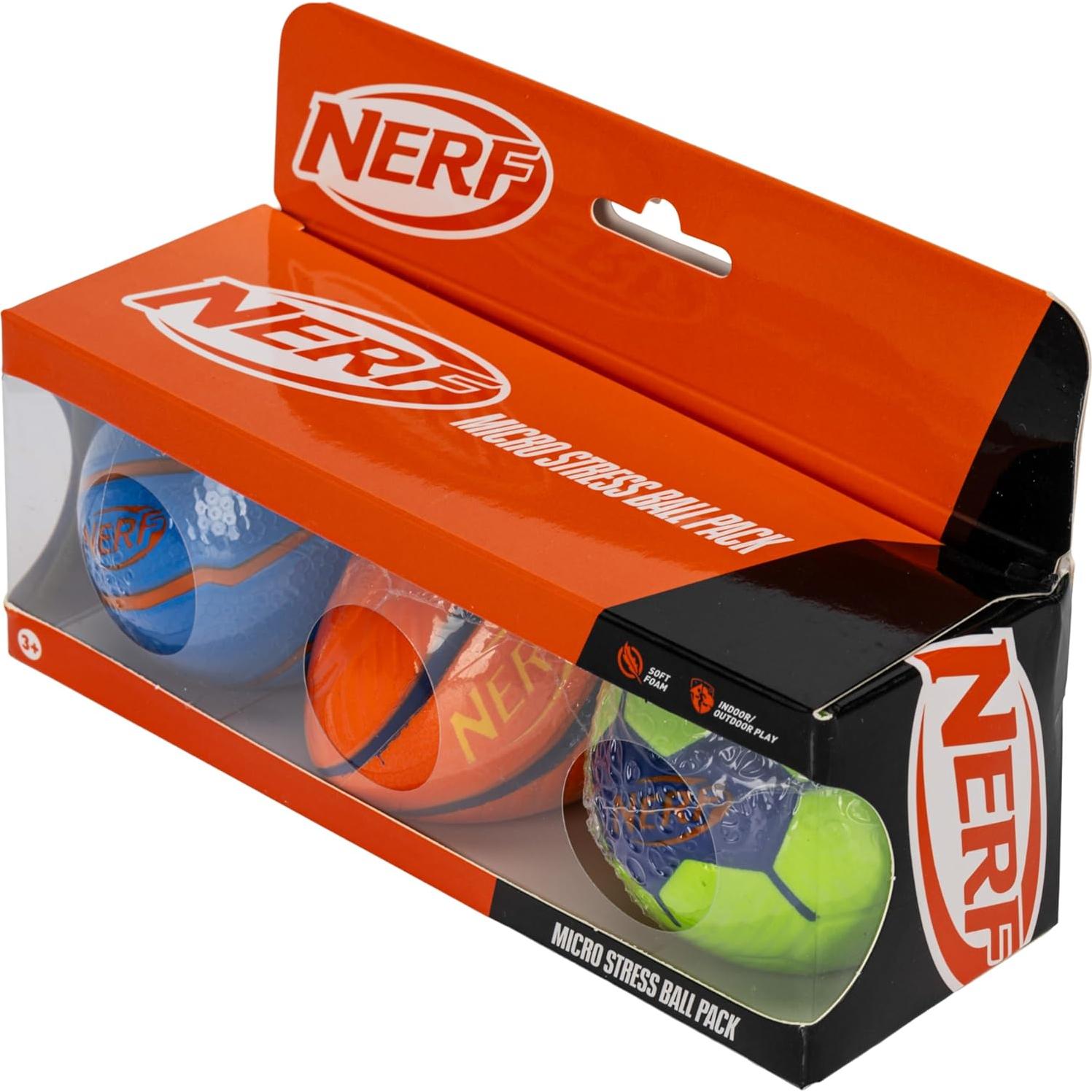 Conjunto de Pelotas Deportivas de Espuma Nerf - 3 Mini Pelotas