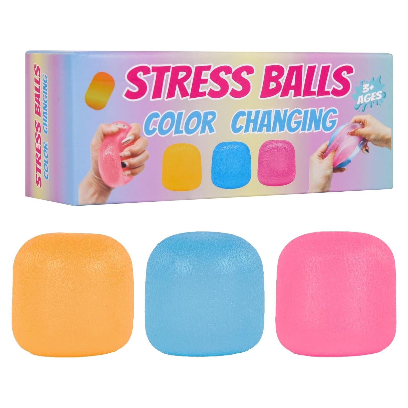 Paquete de 3 Juguetes Sensoriales Antiestrés WISYME - Pelotas Fidget