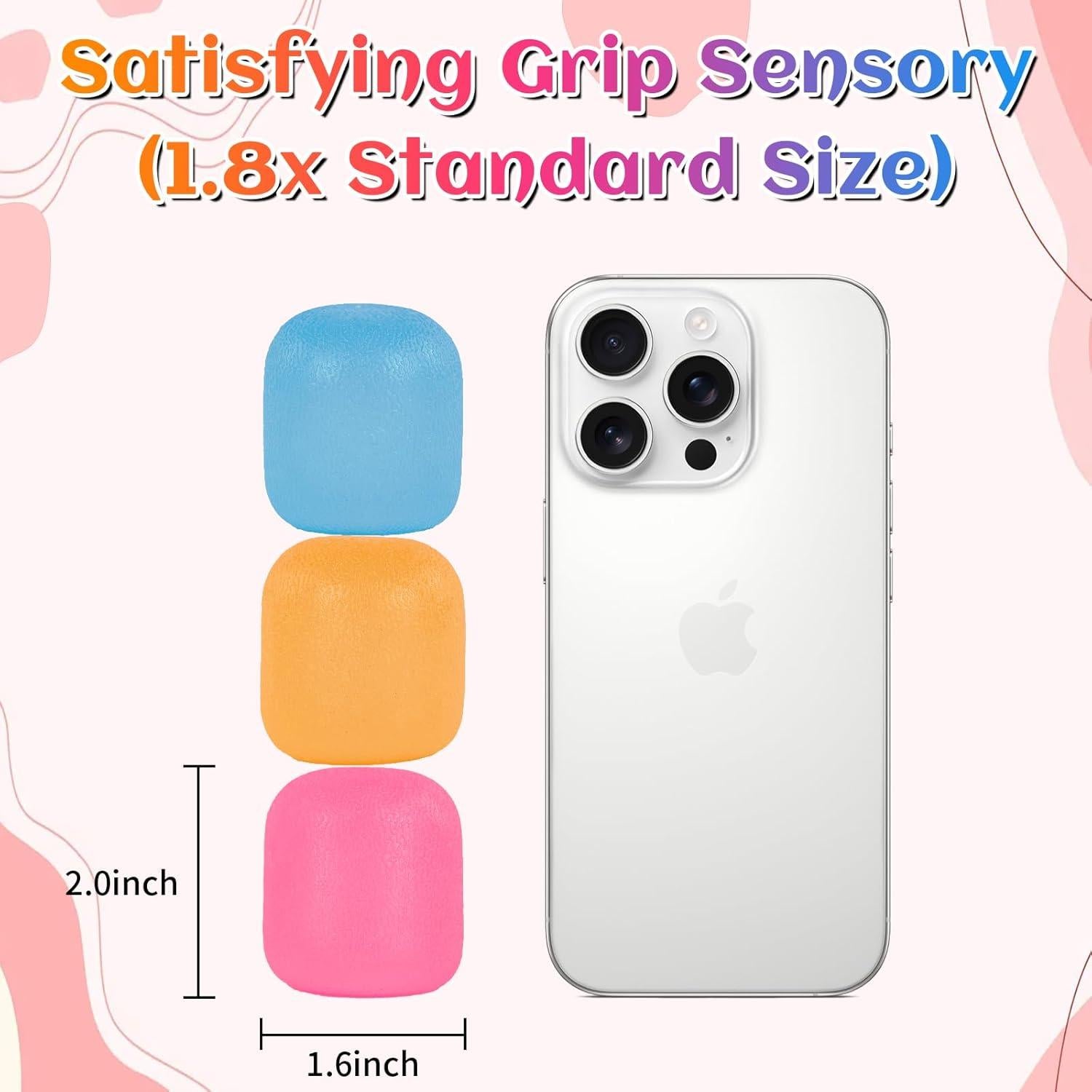 Paquete de 3 Juguetes Sensoriales Antiestrés WISYME - Pelotas Fidget