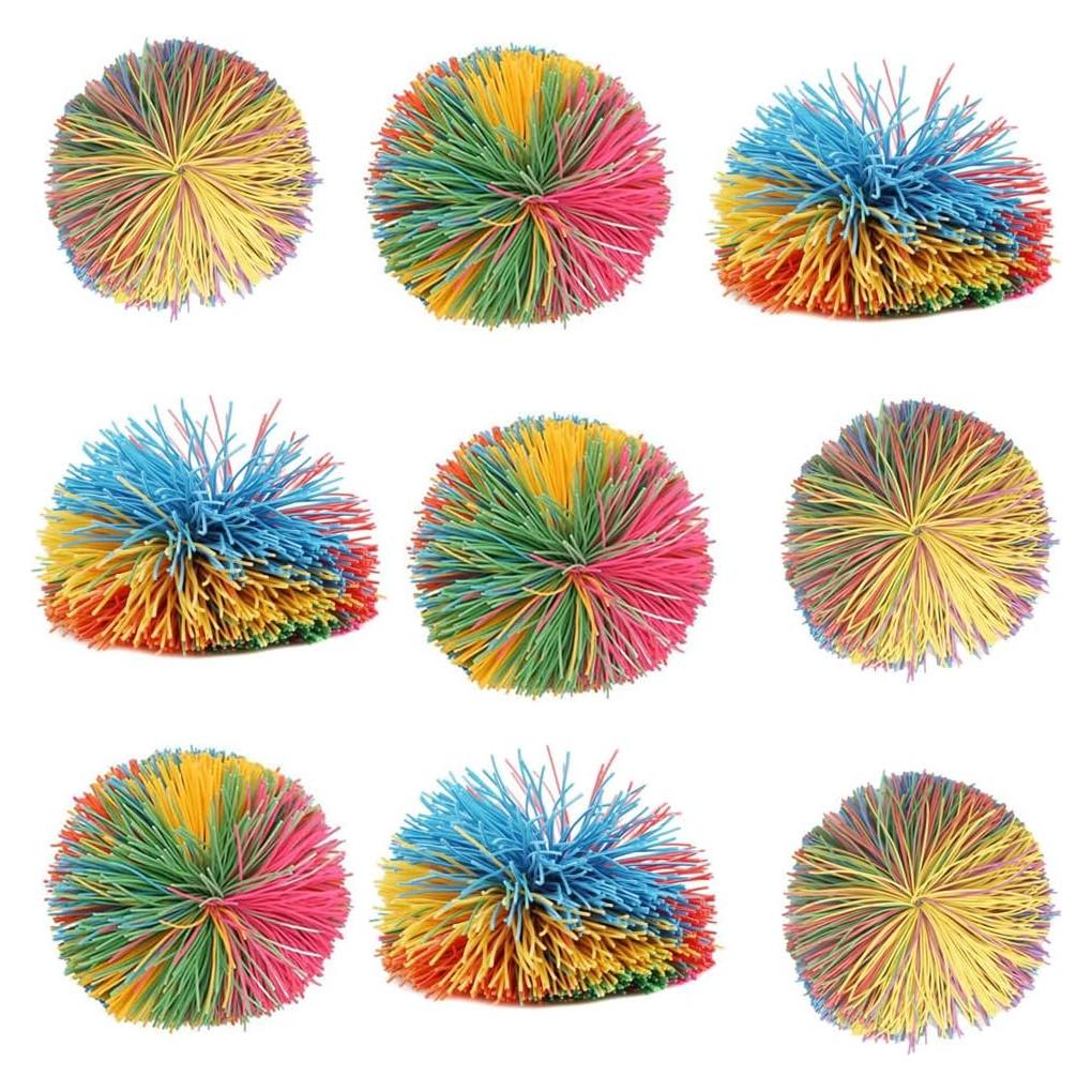 16 Pelotas Sensory Fidget Stringy Zankao Multicolor 15.8 cm