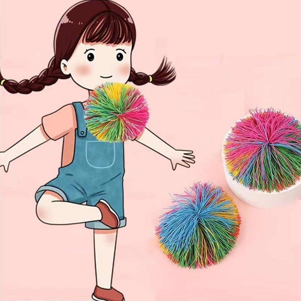 16 Pelotas Sensory Fidget Stringy Zankao Multicolor 15.8 cm
