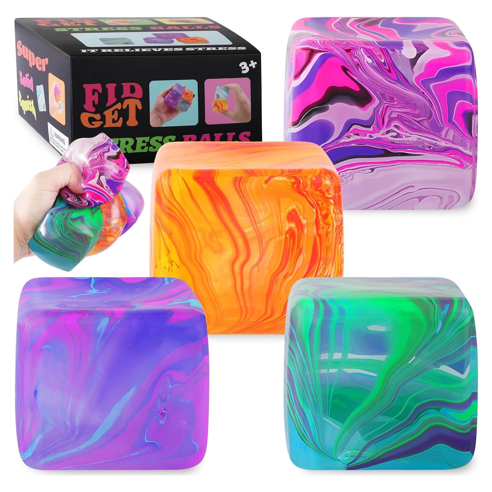 Paquete de 4 Juguetes Antiestrés Squishy Drephere 3.56cm