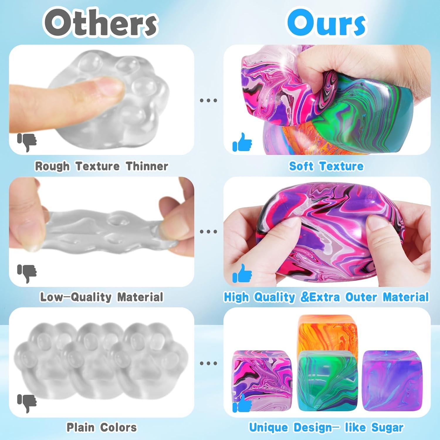 Paquete de 4 Juguetes Antiestrés Squishy Drephere 3.56cm