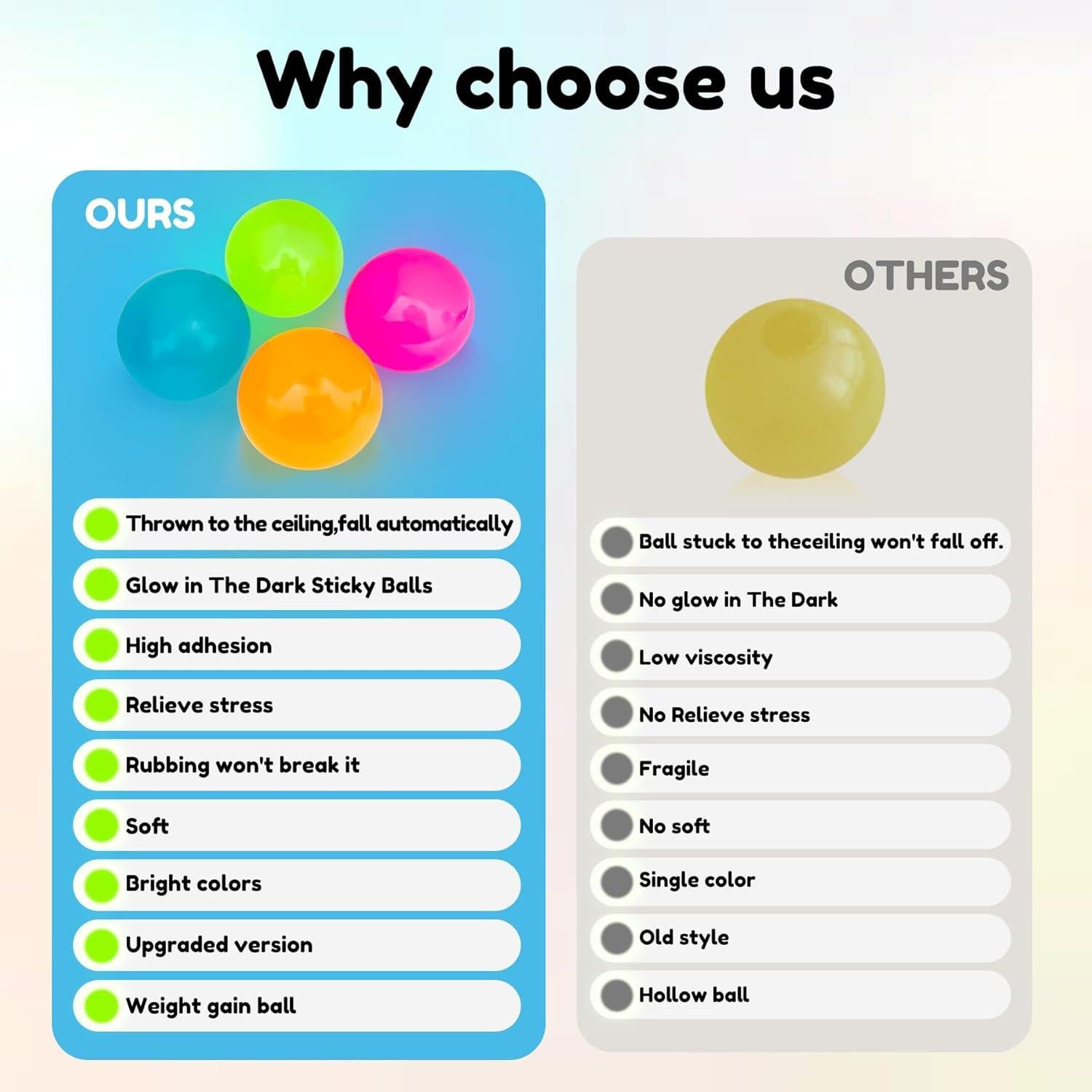 4 Pelotas Antiestrés Brillantes Chgfs - Juguetes Sensitivos