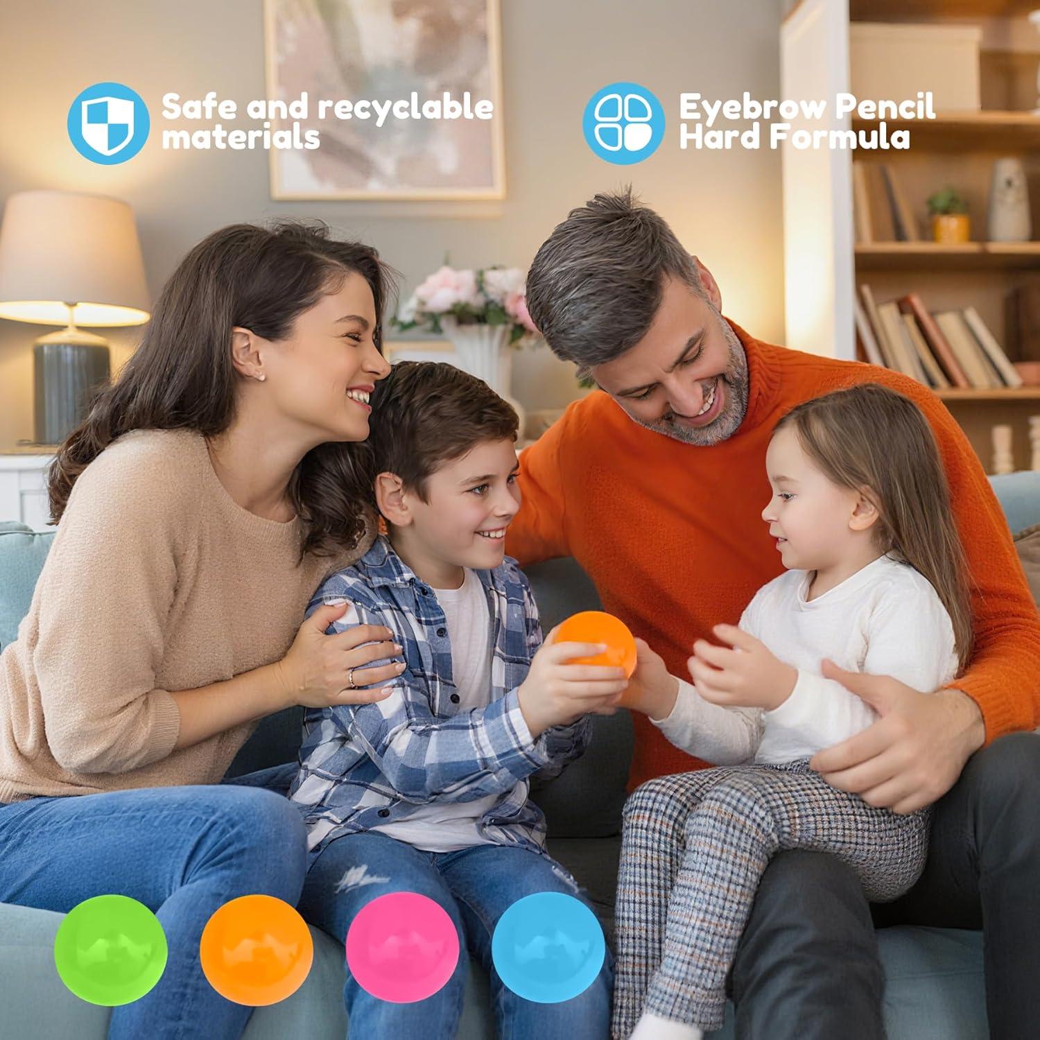 4 Pelotas Antiestrés Brillantes Chgfs - Juguetes Sensitivos