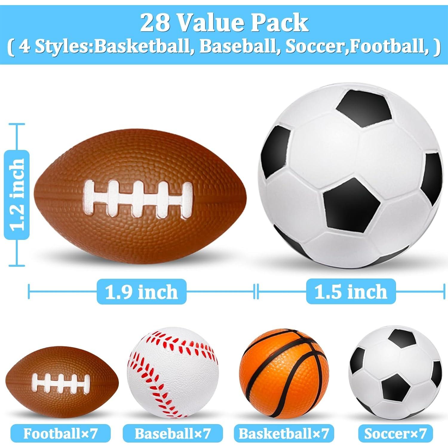 28 Pelotas Antiestrés Deportivas AMENON - Fútbol, Baloncesto, Béisbol