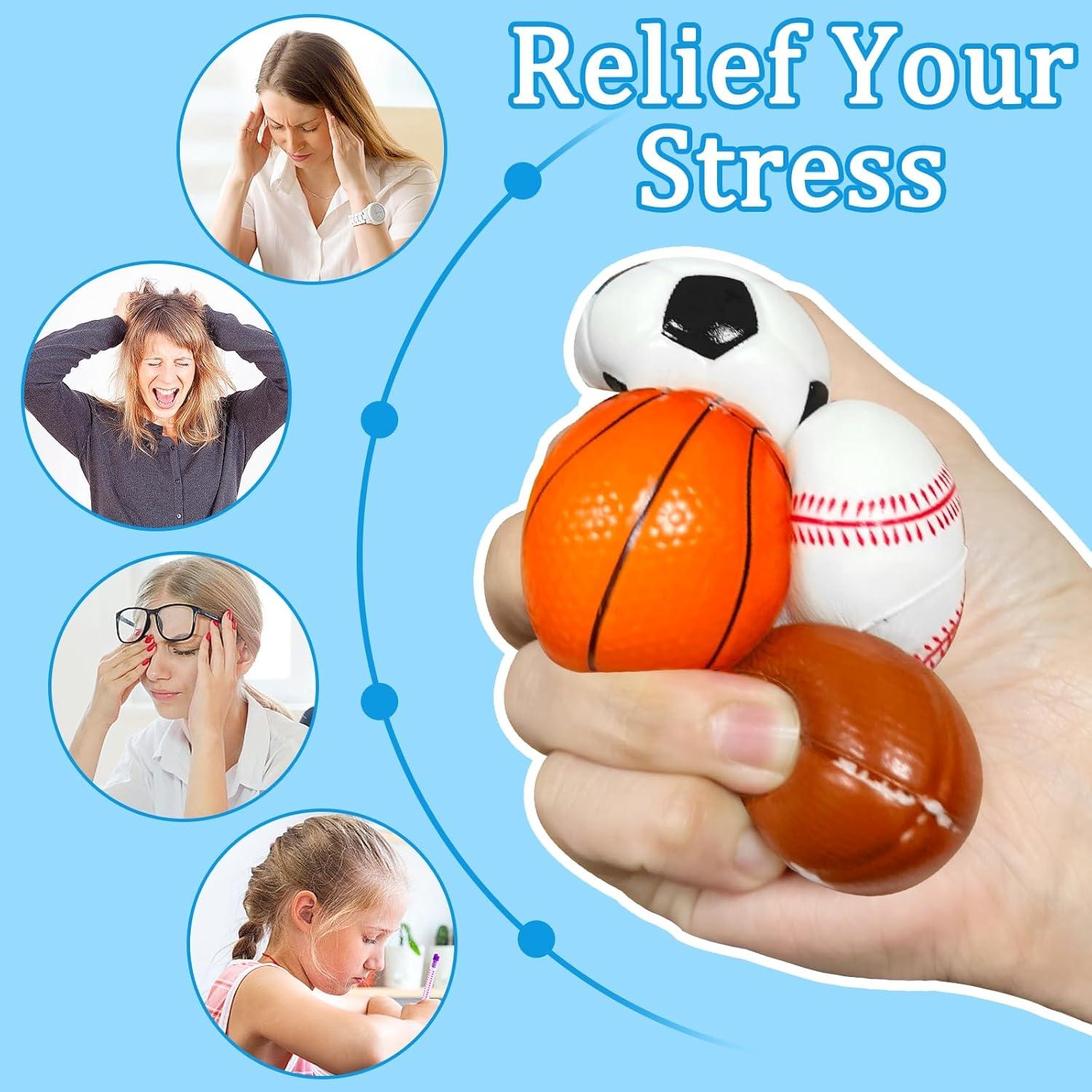 28 Pelotas Antiestrés Deportivas AMENON - Fútbol, Baloncesto, Béisbol