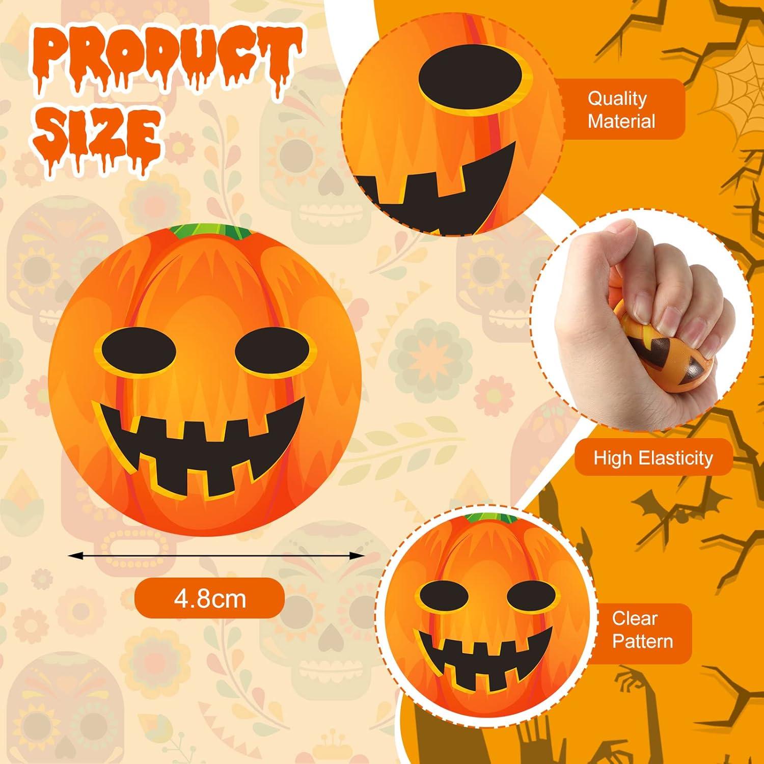 Bolas de Estrés de Calabaza Halloween Cindeer 42 Pcs Alivio