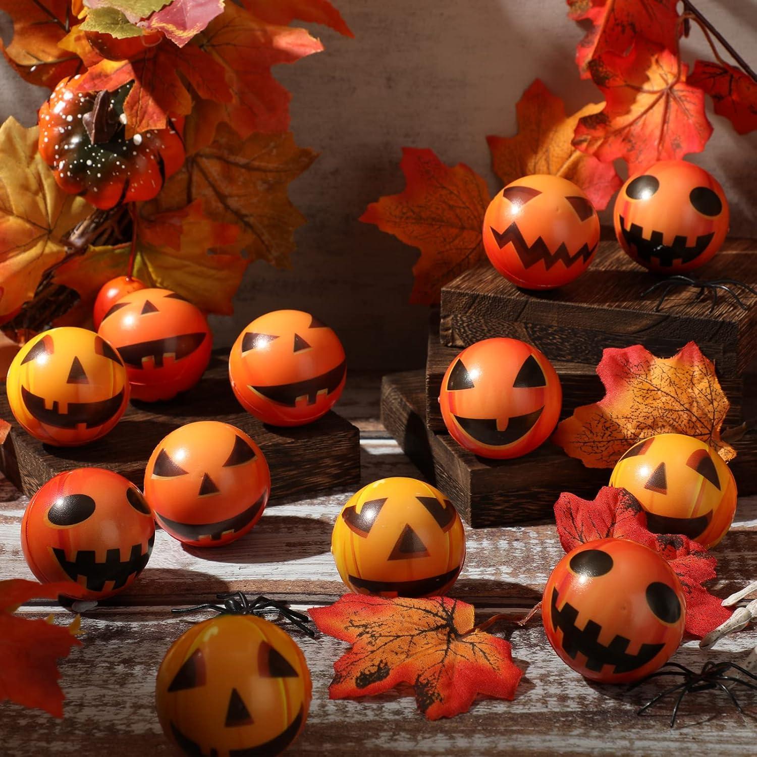 Bolas de Estrés de Calabaza Halloween Cindeer 42 Pcs Alivio
