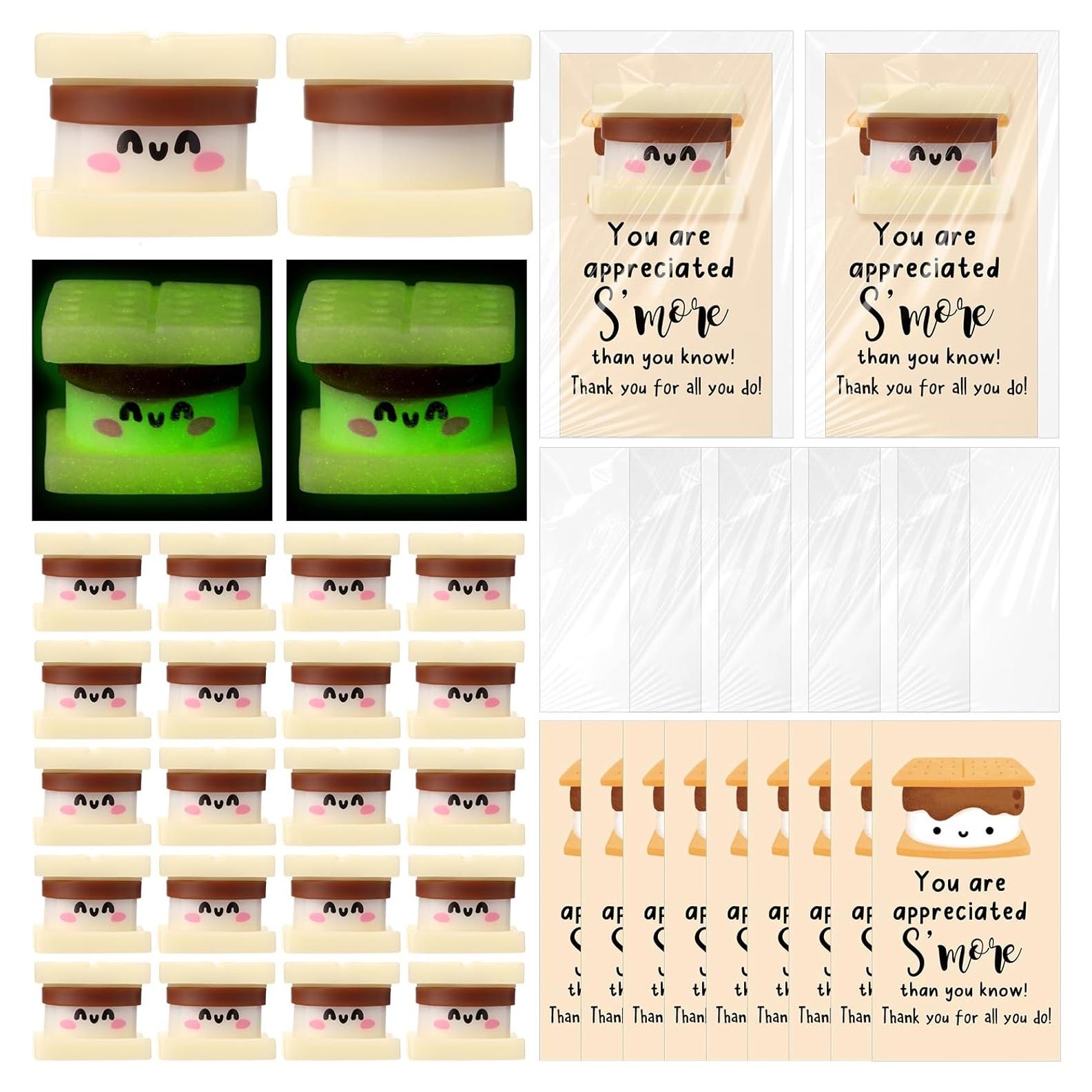 Conjunto de Regalo Emocional Wettarn - 30 Malvaviscos y Tarjetas