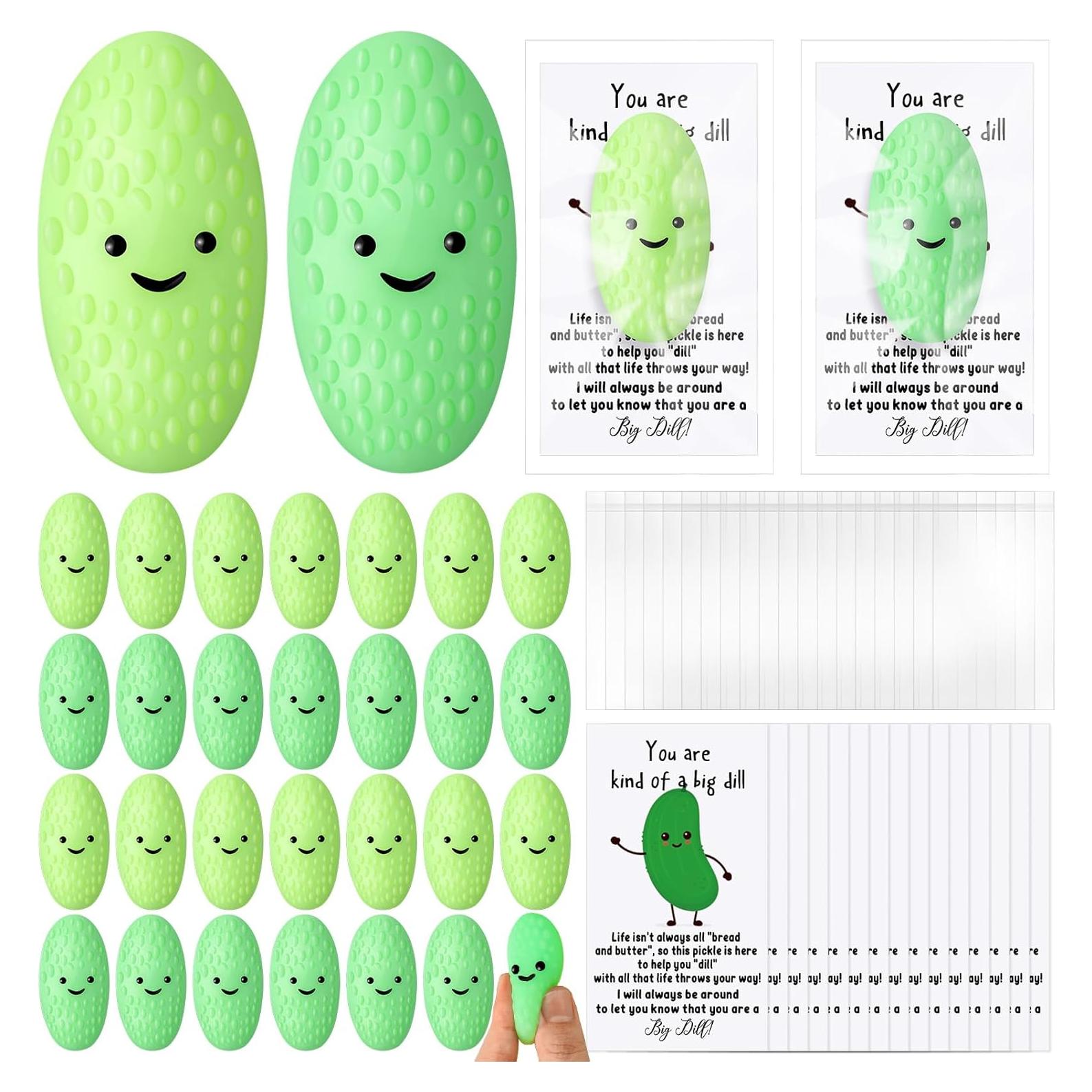 Set de 25 Pelotas Antiestrés Pepinillo HyDren con Marcadores