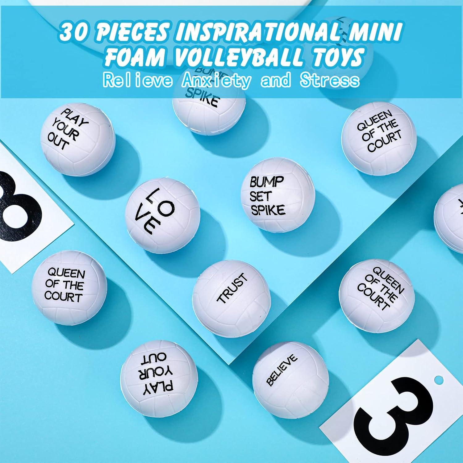 30 Mini Pelotas de Voleibol de Espuma Rtteri - Regalos y Decoración