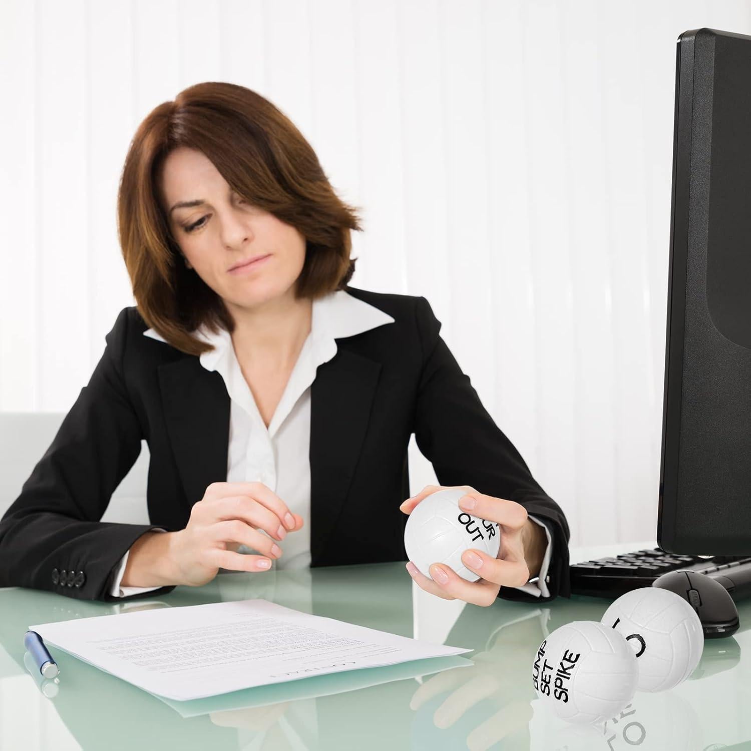 30 Mini Pelotas de Voleibol de Espuma Rtteri - Regalos y Decoración