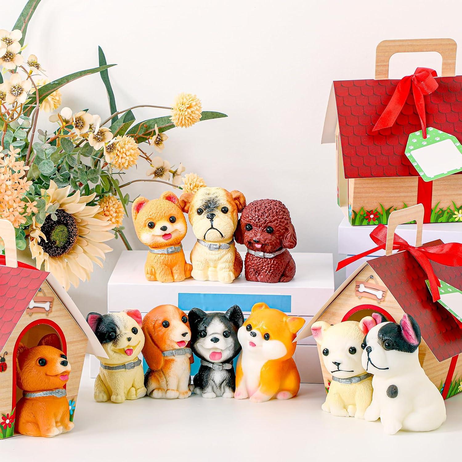 12 Pelotas de Estrés Perro Squeeze Blueweenly con Casas