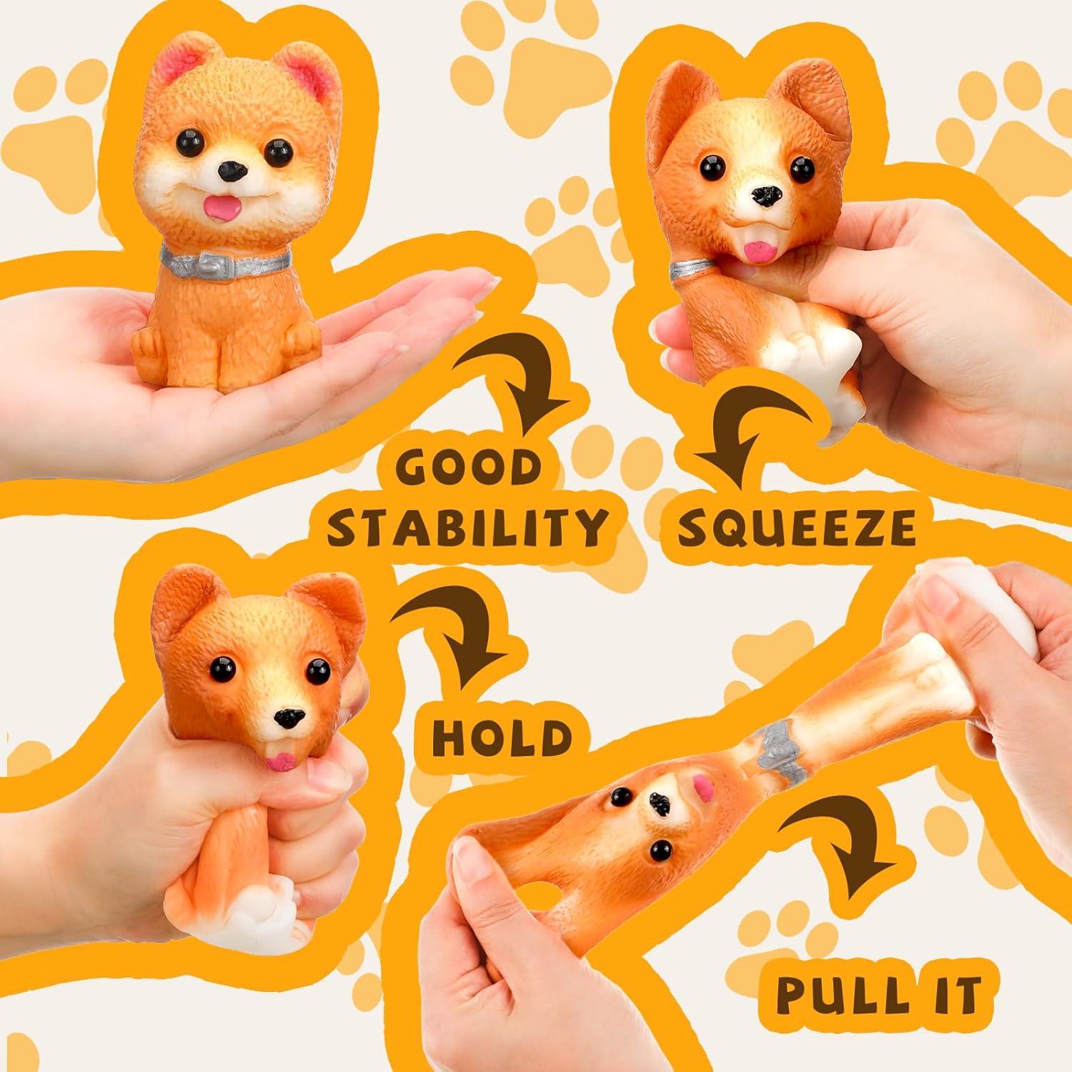 12 Pelotas de Estrés Perro Squeeze Blueweenly con Casas