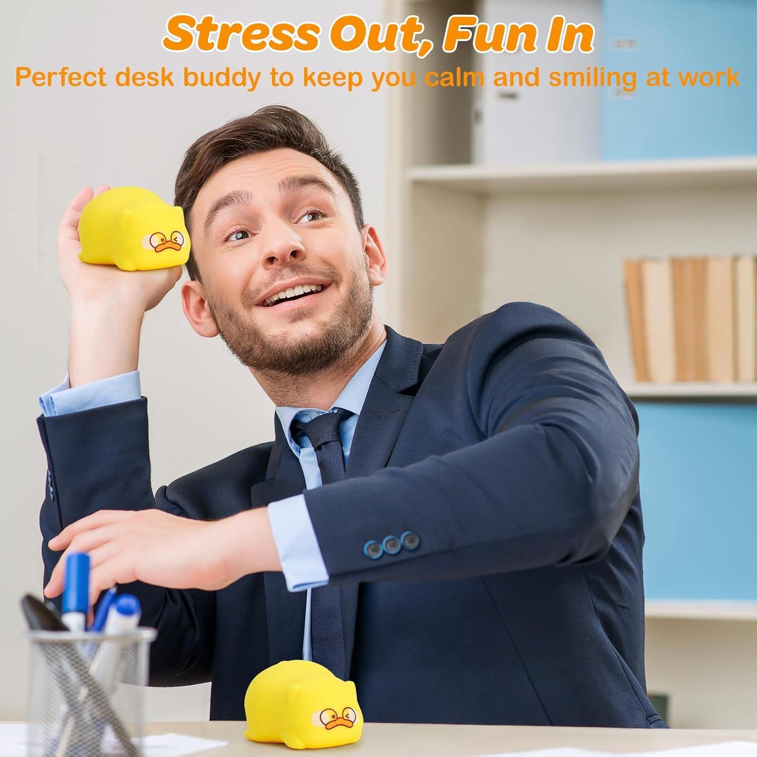 Pelota Antiestrés Pato Ptdumyjua 7.5x7x5cm Alivio Estrés