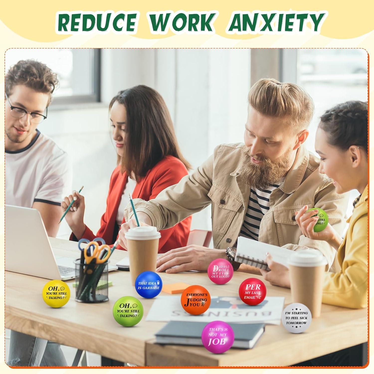 48 Pelotas de Estrés Motivacionales Syhood - 5 cm - 8 Colores