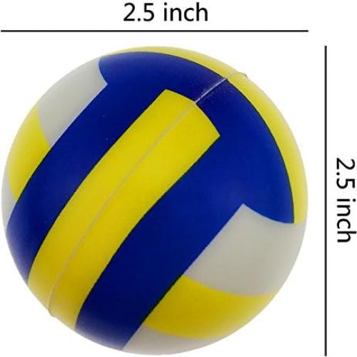 Pelotas de Estrés Mini Deportivas Akusety Voleibol - 12 Unidades