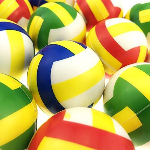 Pelotas de Estrés Mini Deportivas Akusety Voleibol - 12 Unidades