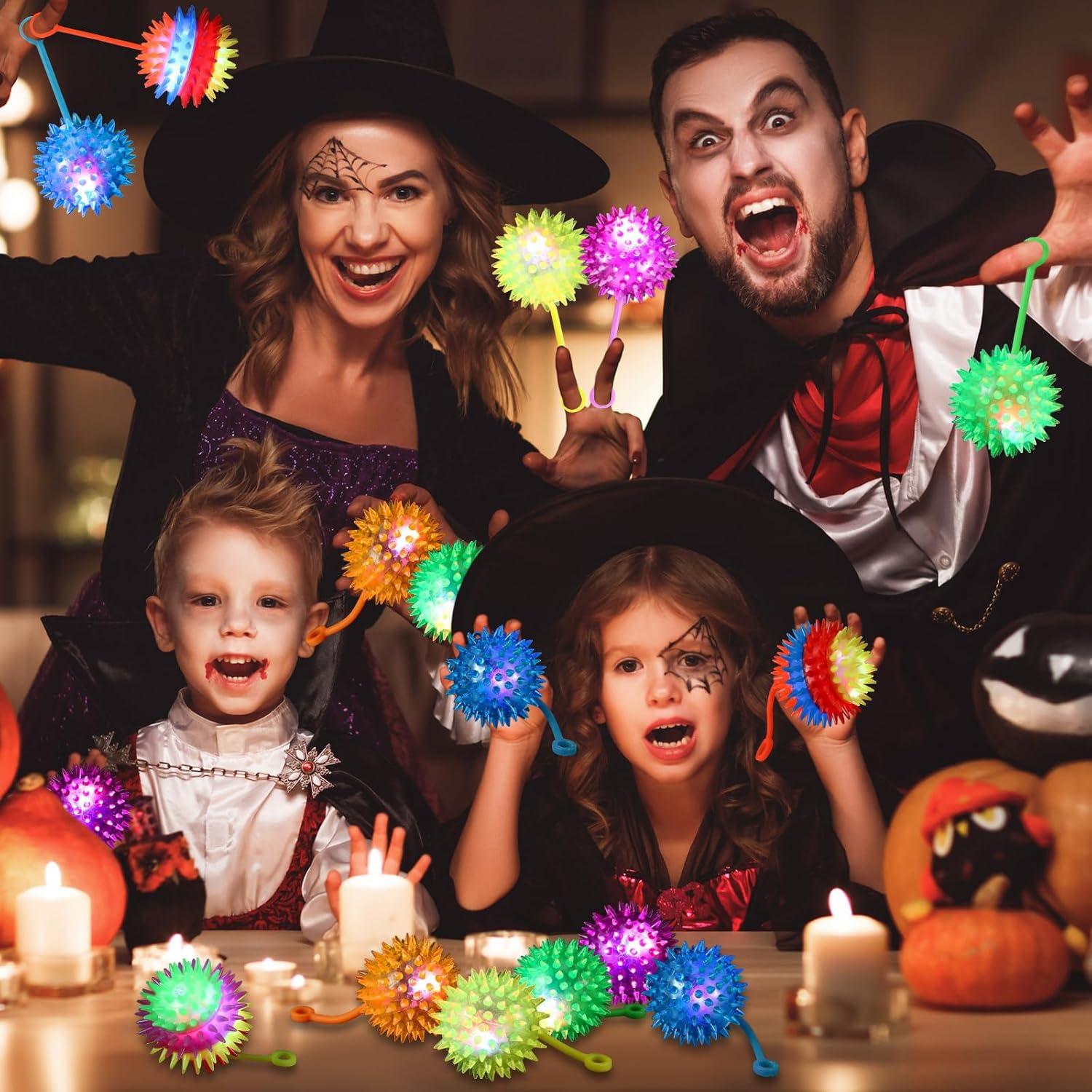 Gejoy 50 Pelotas LED Iluminadas Antiestrés 6.5 cm Multicolor