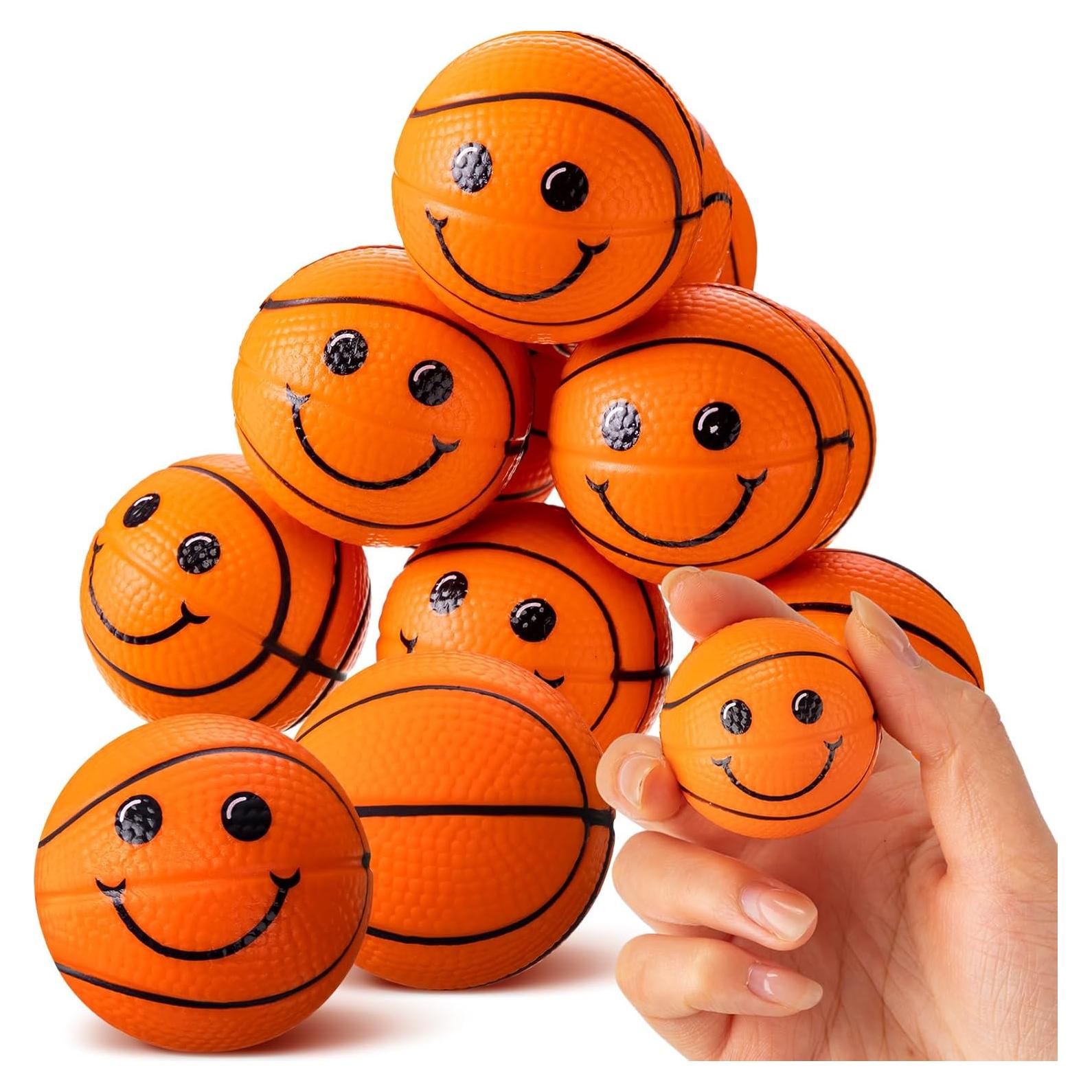 12 Pelotas de Estrés de Espuma Baloncesto Arrowbash 4 cm