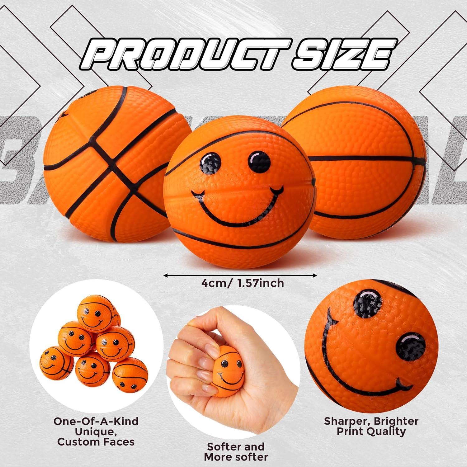 12 Pelotas de Estrés de Espuma Baloncesto Arrowbash 4 cm