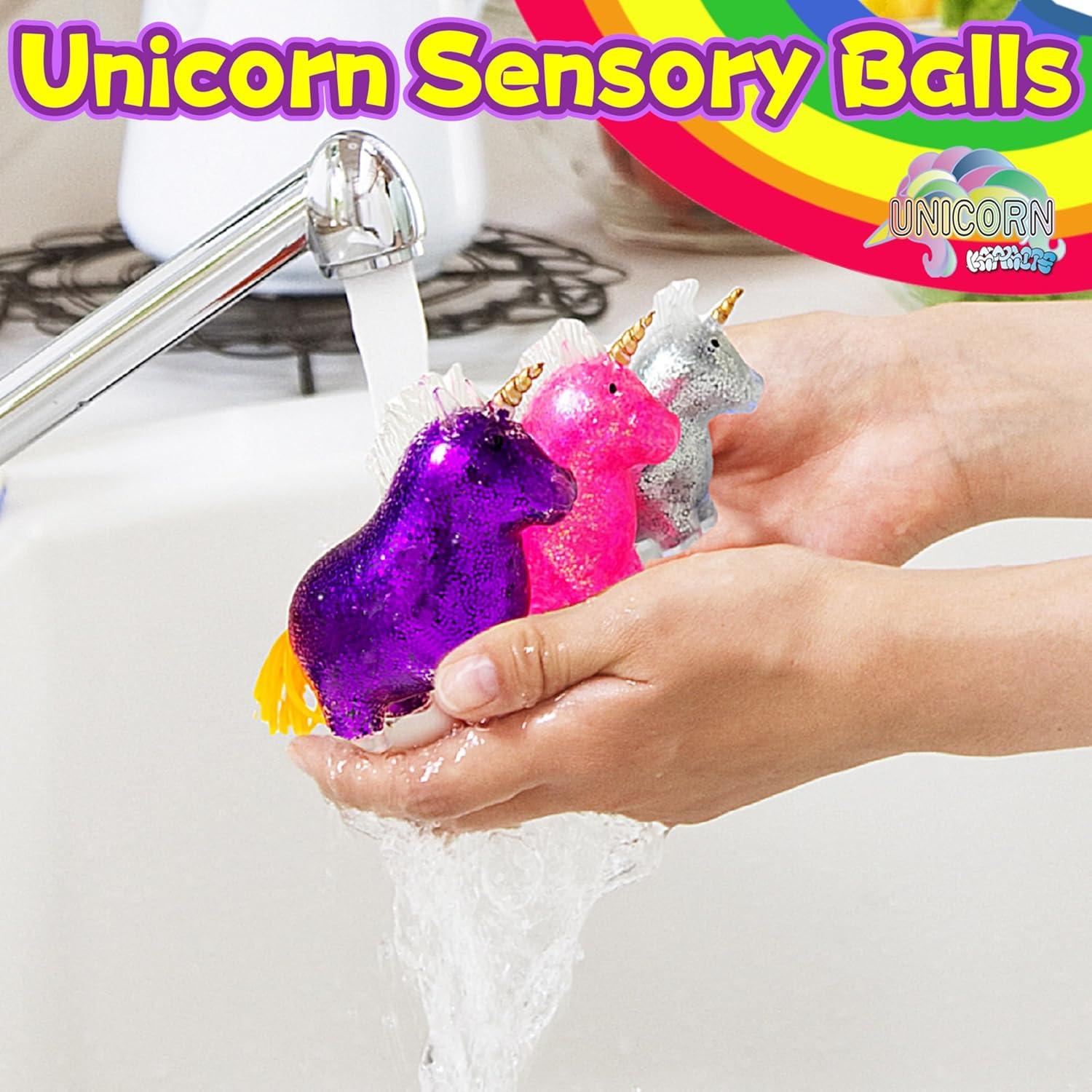 Bola Antiestrés Kawaite Unicornio Rosa - Juguete Aplastable