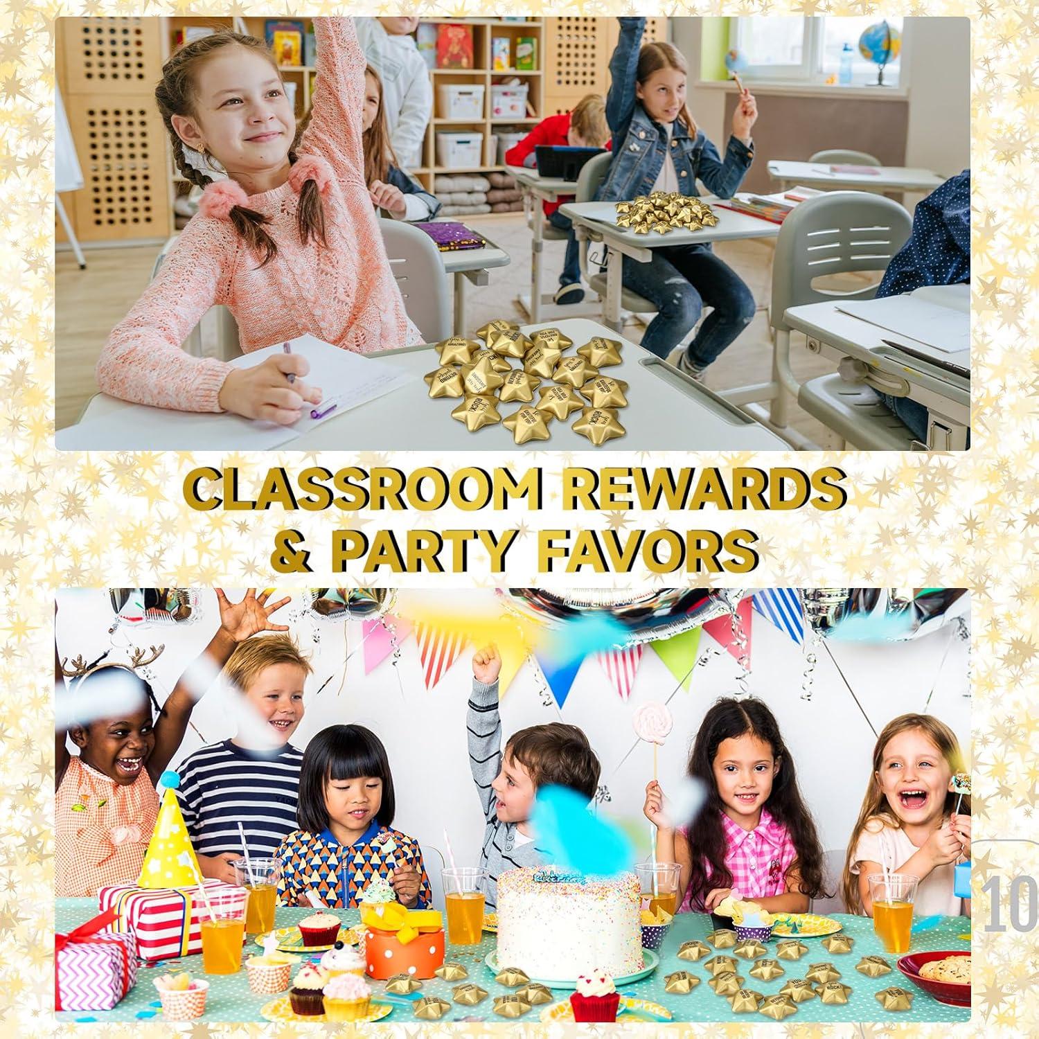 Pelotas de Estrés Deekin 36 Piezas Estrella Dorada 4 cm