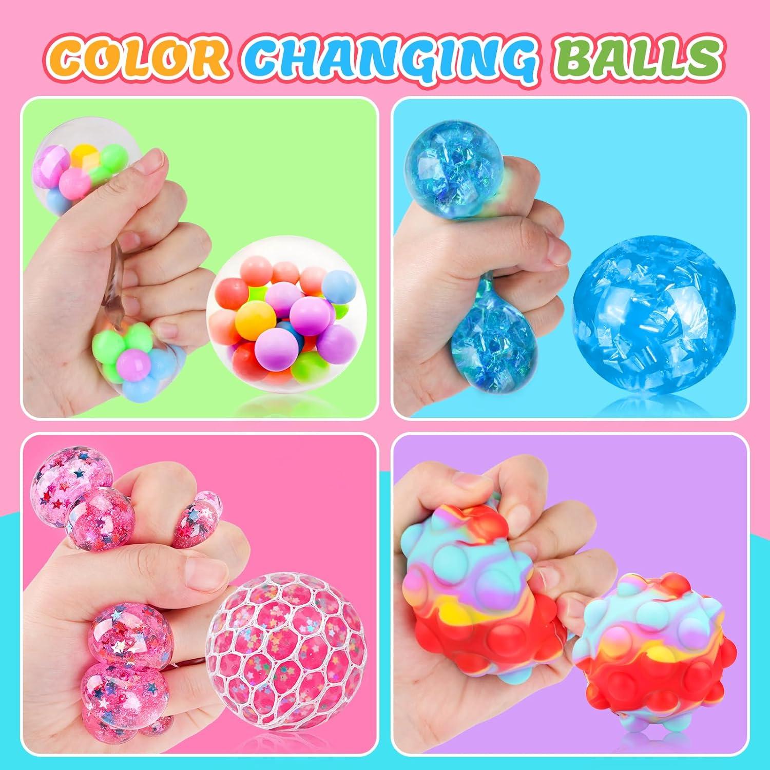 Conjunto de 4 Pelotas Antiestrés BESNEL - Juguetes Sensoriales