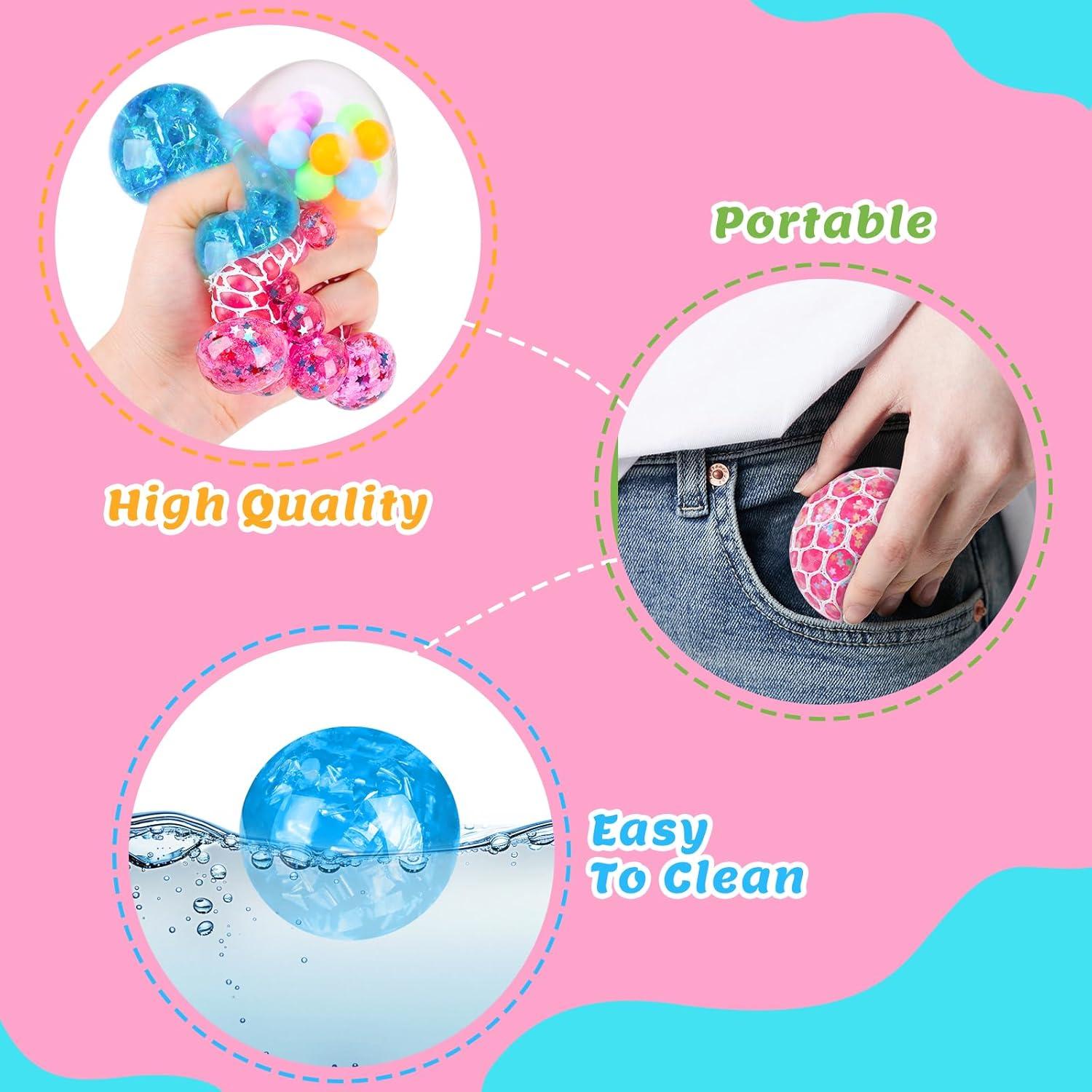 Conjunto de 4 Pelotas Antiestrés BESNEL - Juguetes Sensoriales