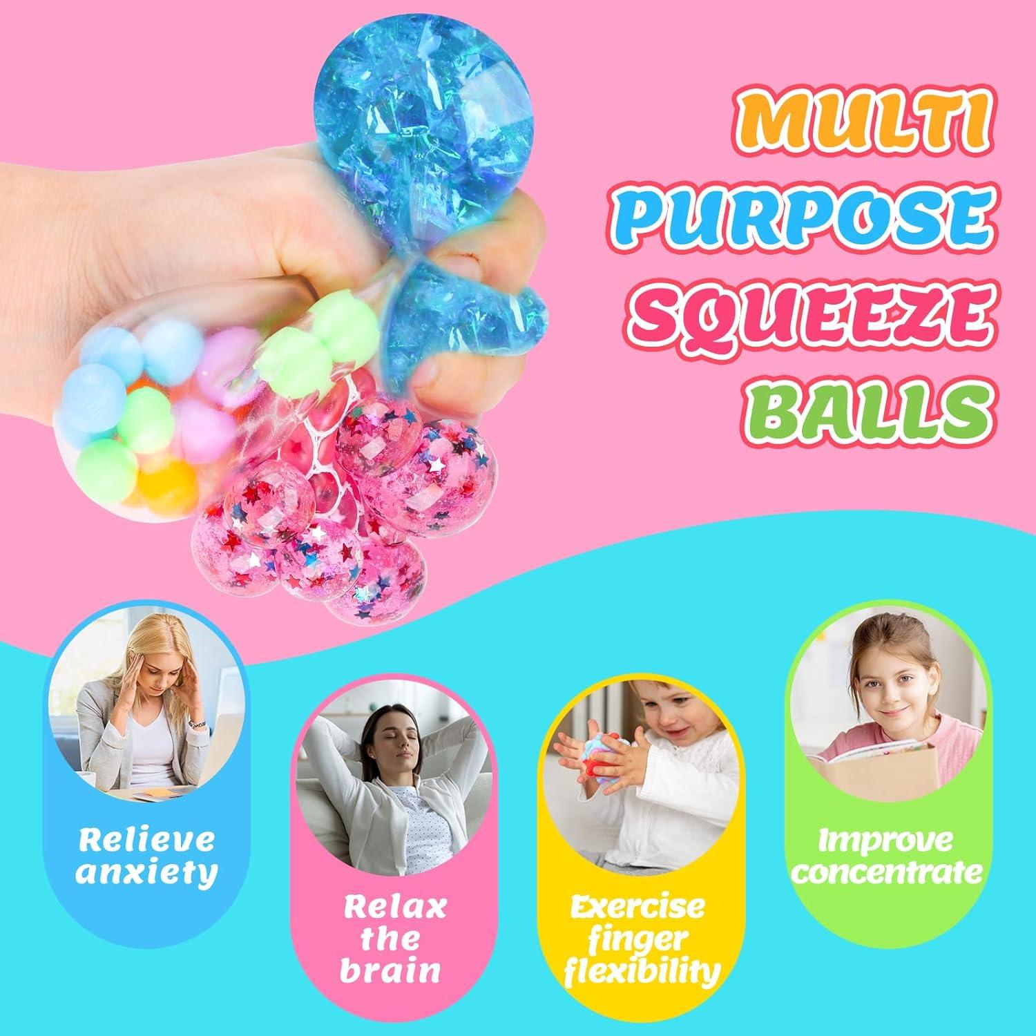 Conjunto de 4 Pelotas Antiestrés BESNEL - Juguetes Sensoriales